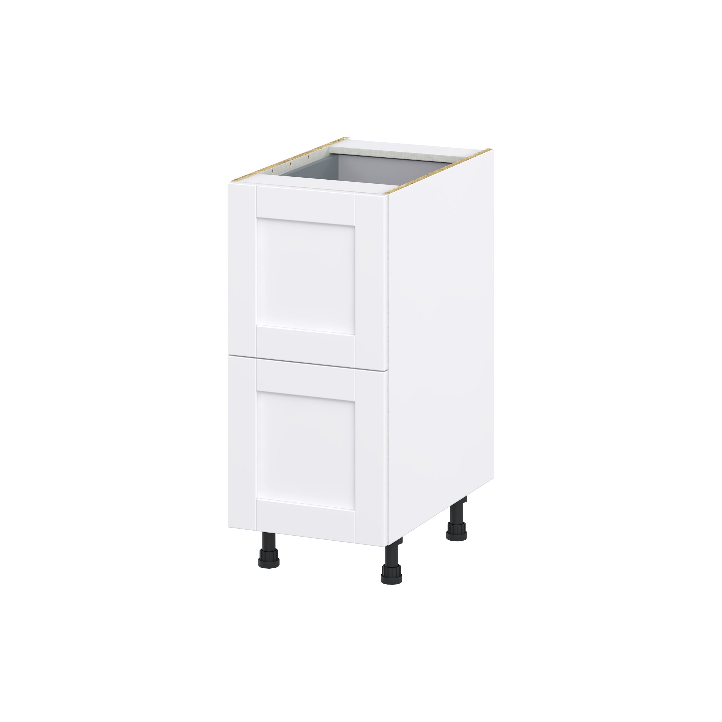 Hugo&Borg DSB2D15I1-RM Rosemont 15-in W x 34.5-in H x 24-in D Glacier White 2 -Drawers Drawer Base Fully assembled Cabinet Shaker)
