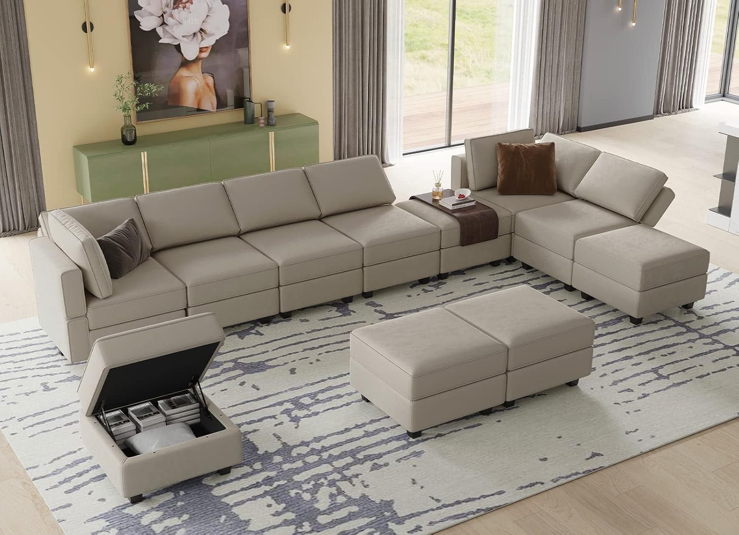 Belffin BF196-9B3C-WHITE futons - View #4