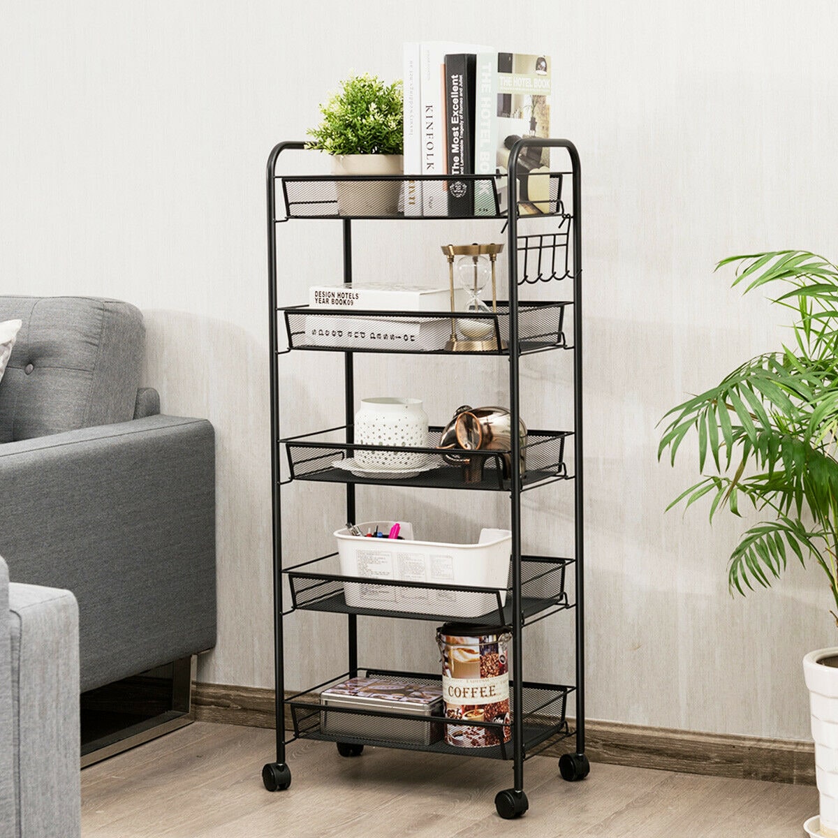 Costway HW54963BK Utility-Carts - View #8