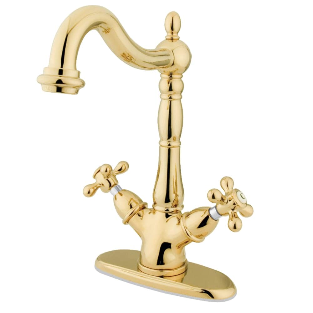 Kingston Brass  KS149.AX Heritage 1.2 GPM Single Hole Bathroom Faucet