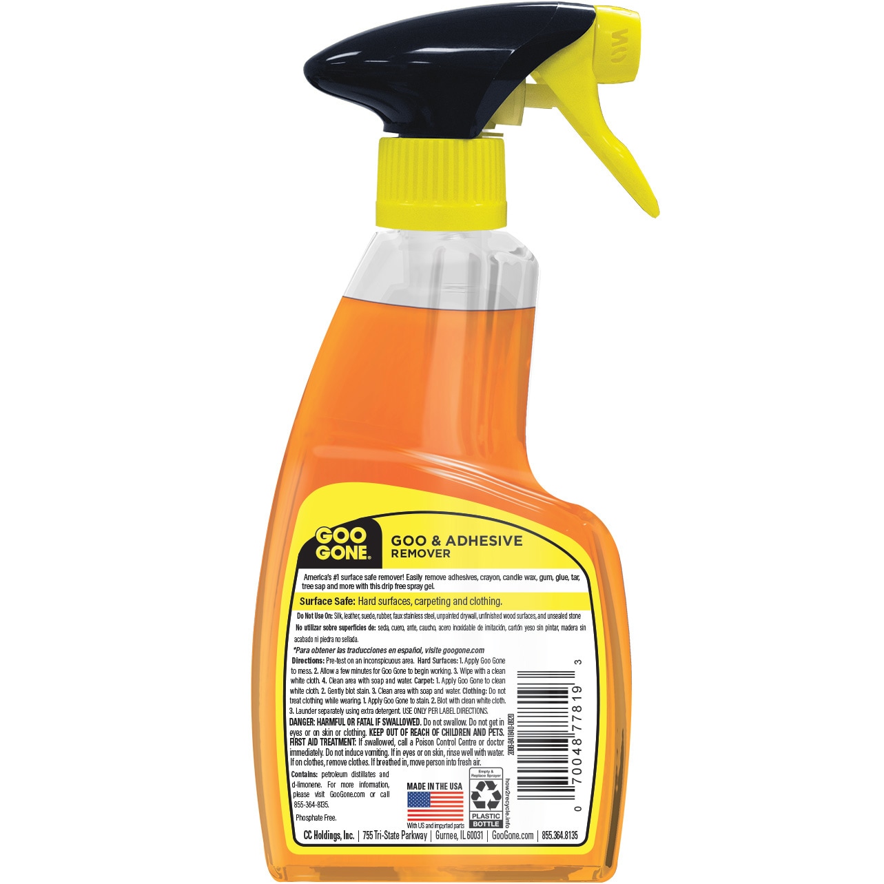 Goo Gone® Original Cleaner, Citrus Scent, 8 oz Bottle, 12/Carton