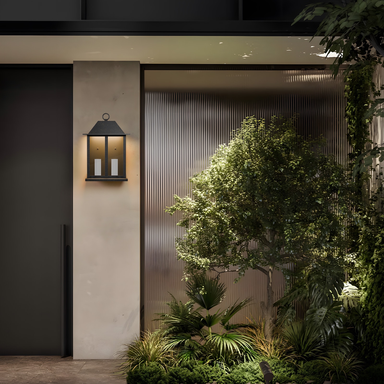 LamQee 06FTL0285BBK Outdoor-Wall-Lighting - View #5