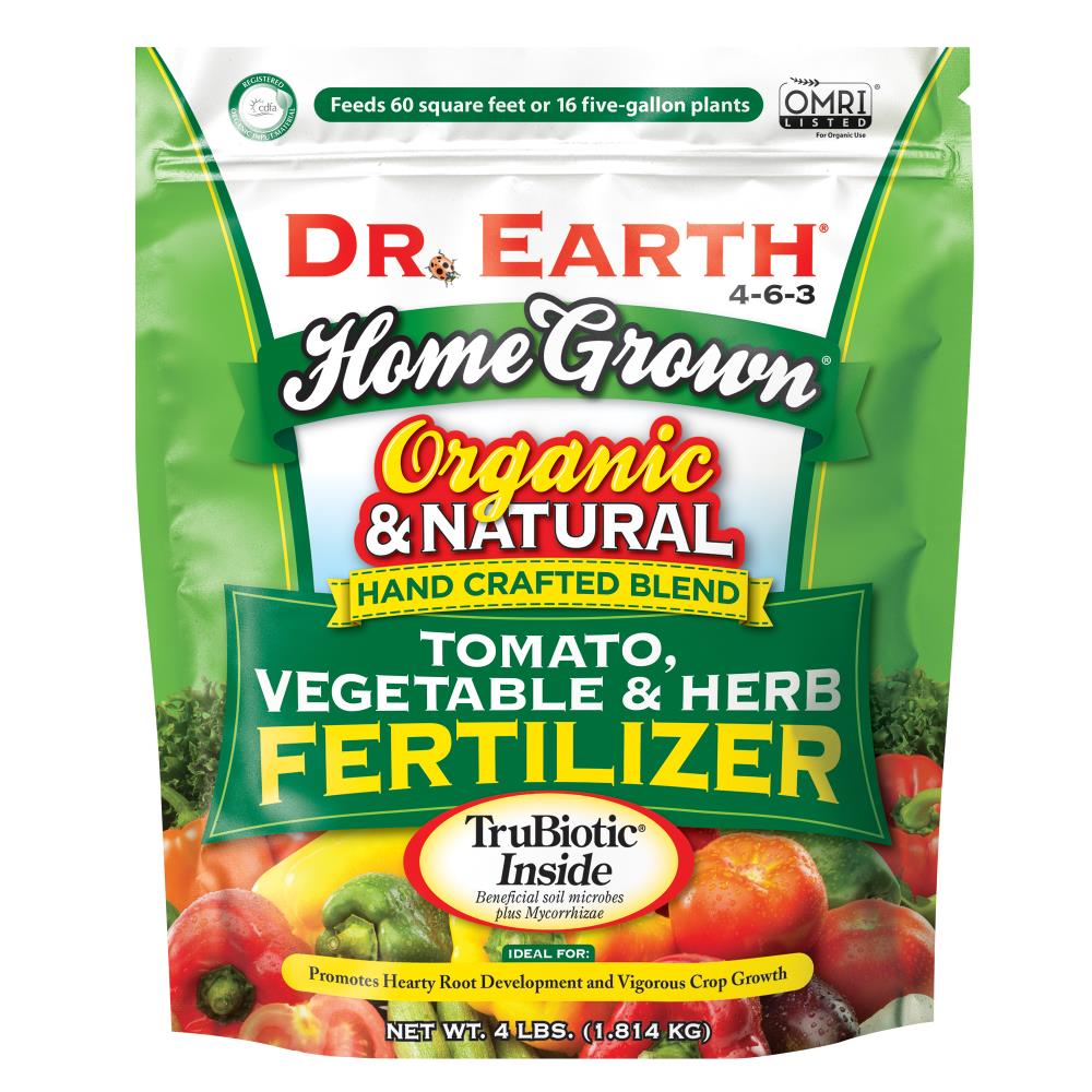 Dr. Earth 100507069 Home Grown 4-lb Natural Vegetable Food