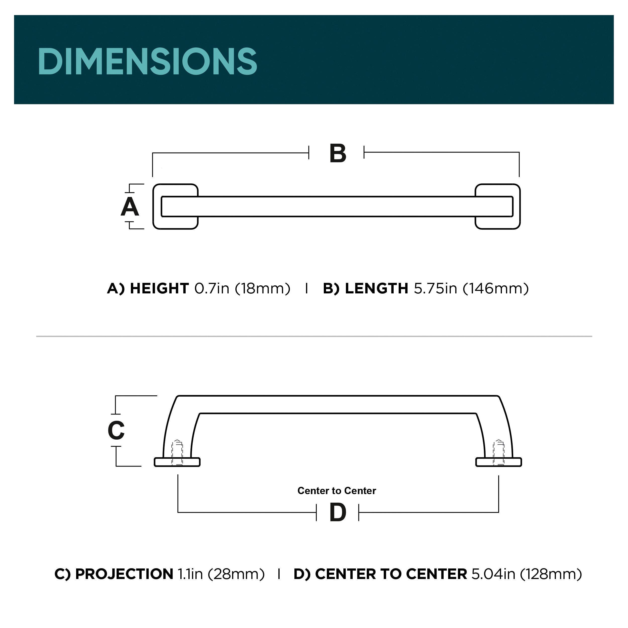 Origin 21 P45021W-BRG-CP Cabinet-Pulls - View #6