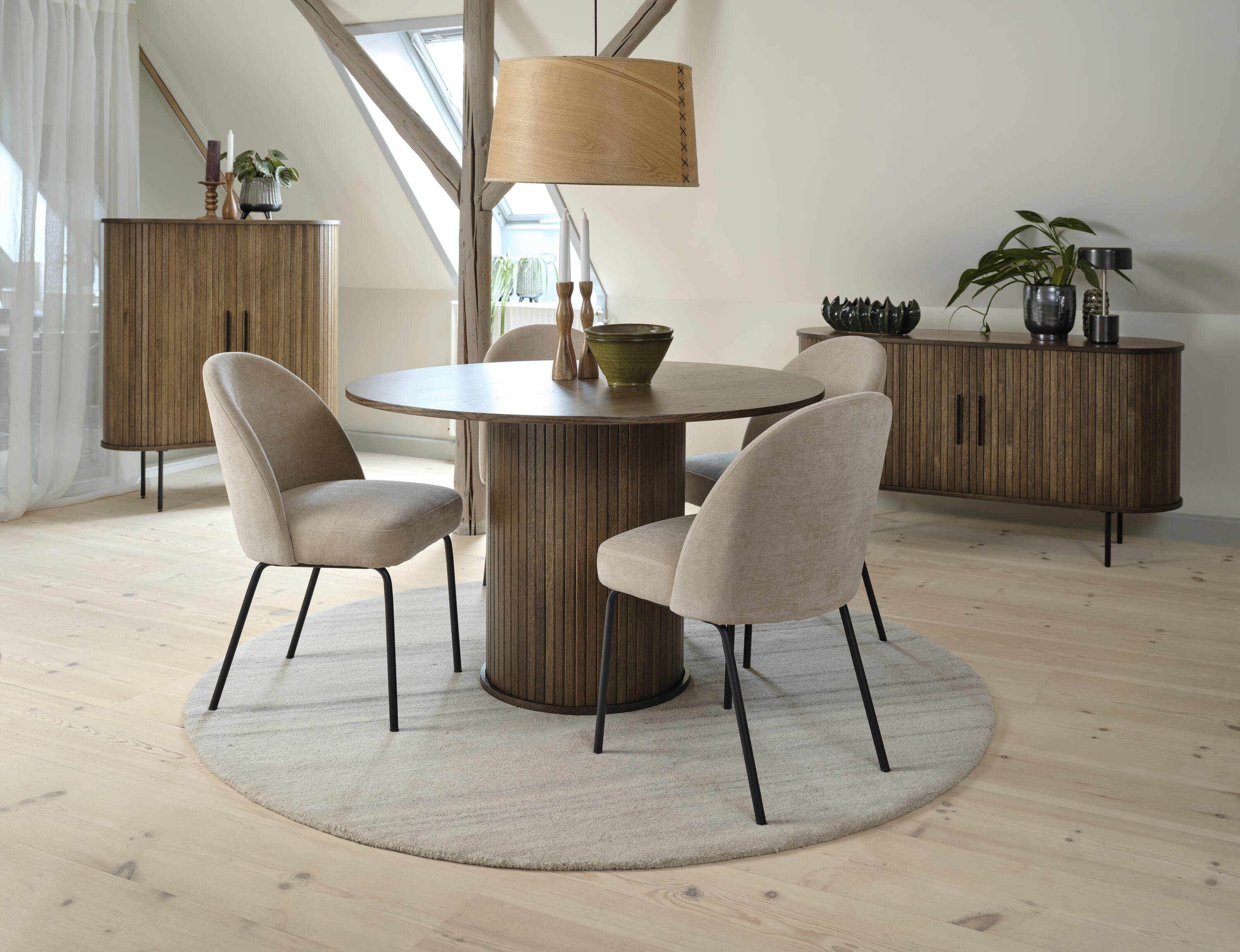  CS-3468-04 Contemporary/Modern Chenille Upholstered Dining Side Chair (Metal Frame)