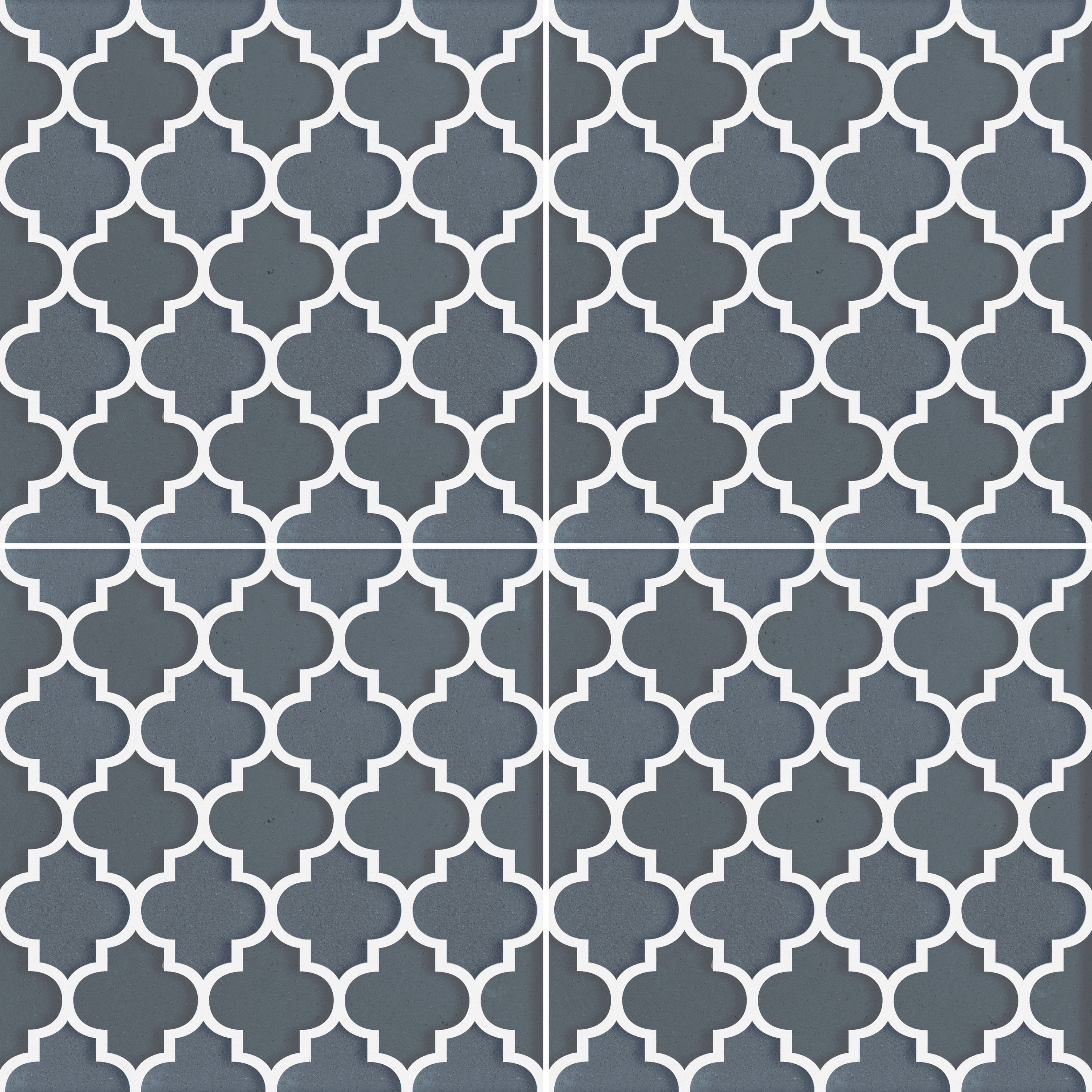 DELLA TORRE 20LB02 Liberty Blue 8-in x 8-in Glazed Ceramic Encaustic Floor and Wall Tile (0.43-sq. ft/ Piece)