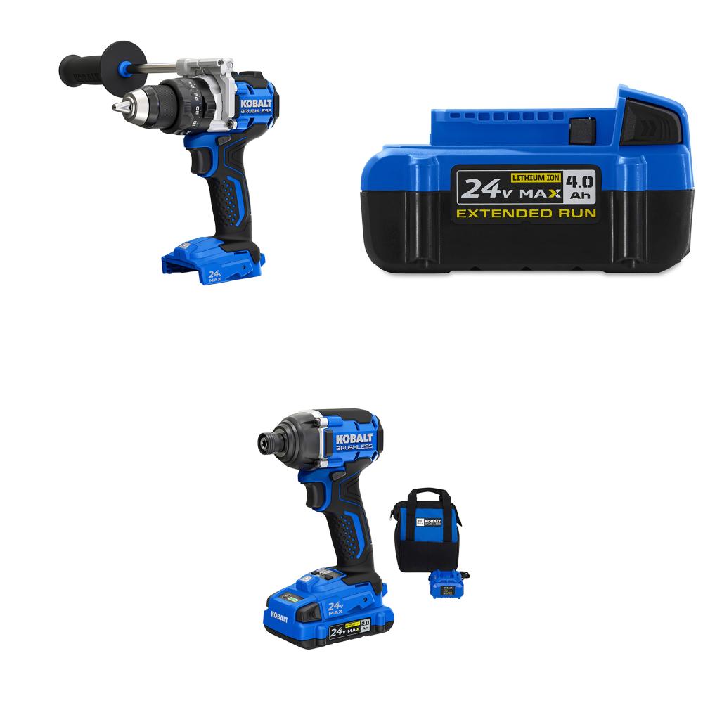 Kobalt 24V Max Hammer Drill & Impact Driver Kit