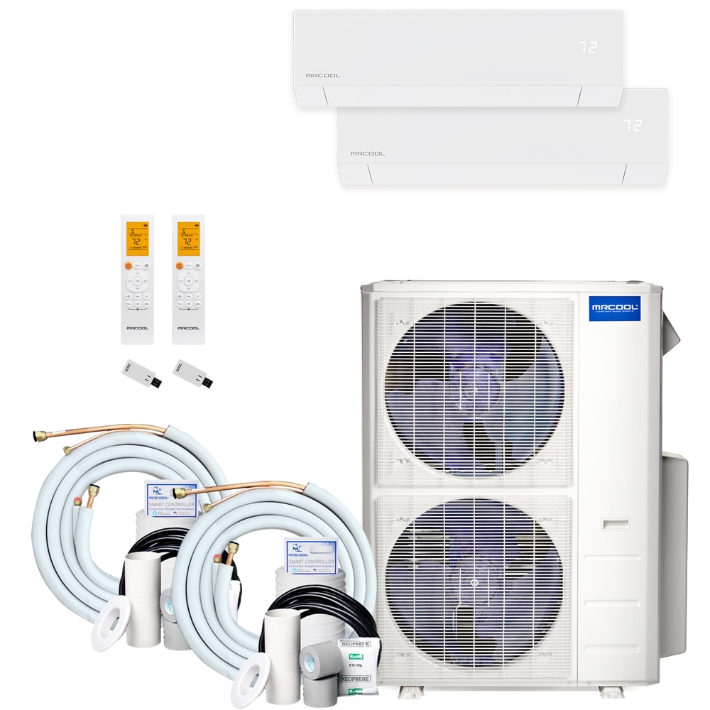 MRCOOL Multi-Zone Series Dual Zone 48000-BTU 23.4 SEER Ductless Mini ...