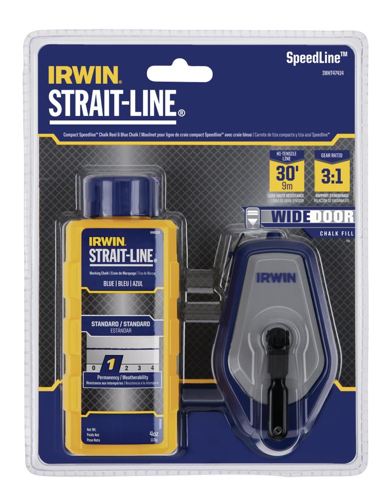 IRWIN STRAIT-LINE Classic 3:1 30-ft Chalk Reel in the Chalk Reels