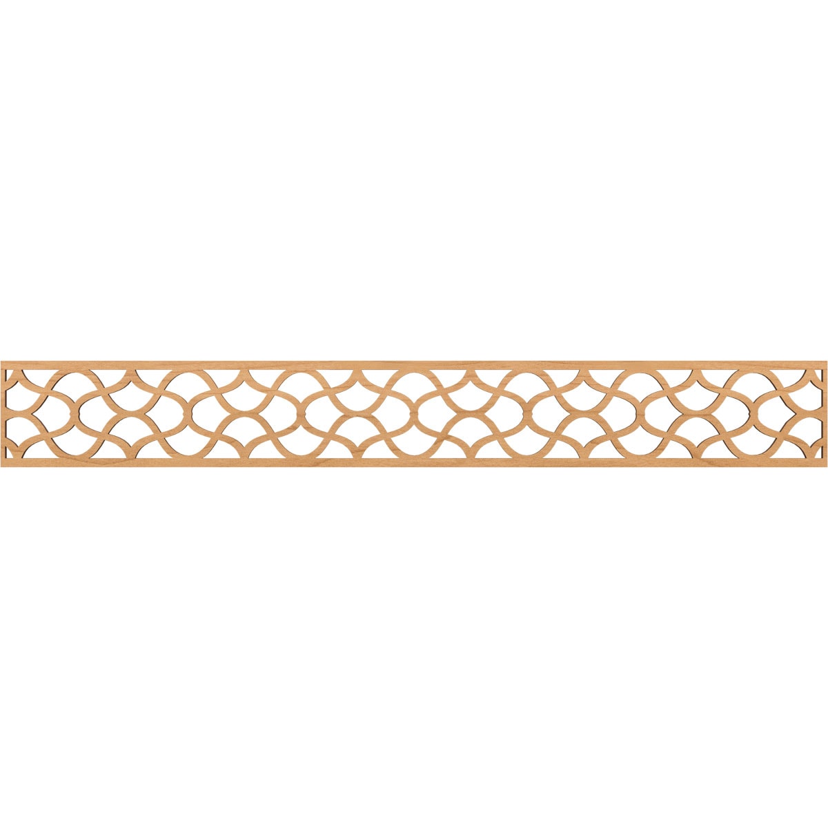 Ekena Millwork MLDA06X46RSTMA Resort Fretwork Flat Trim 6-in x 3.86-ft Maple Brown Unfinished 2156812 Pierced Wall Panel Moulding