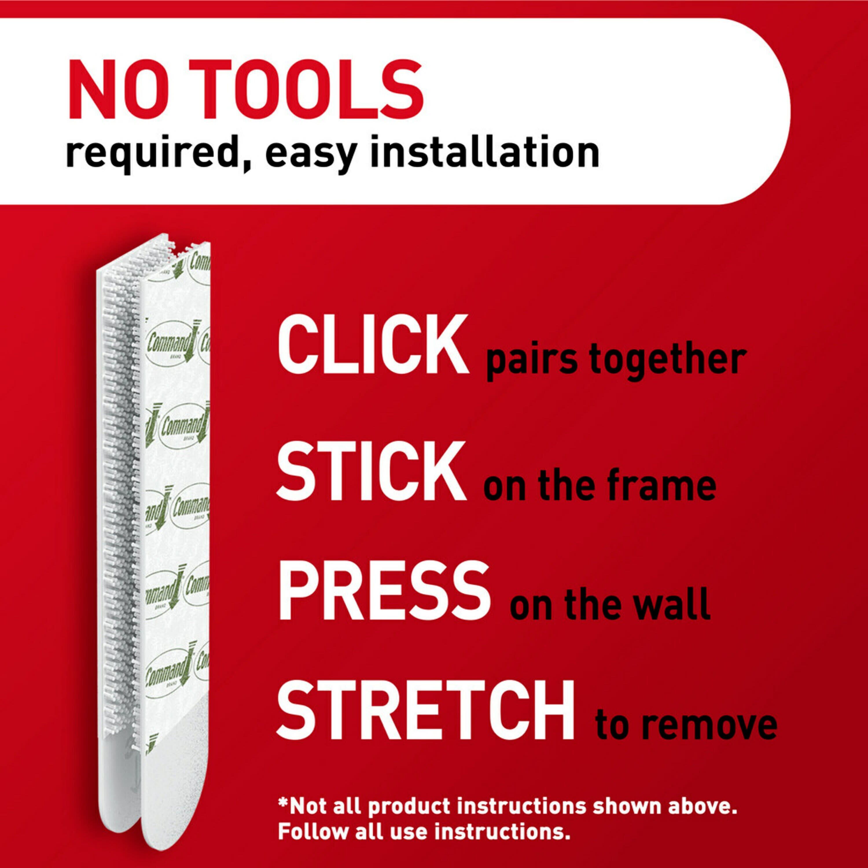 Command Mini Refill Adhesive Strips, Damage Free Hanging Wall Adhesive  Strips for mini indoor wall hooks, No Tools Removable Adhesive Strips for