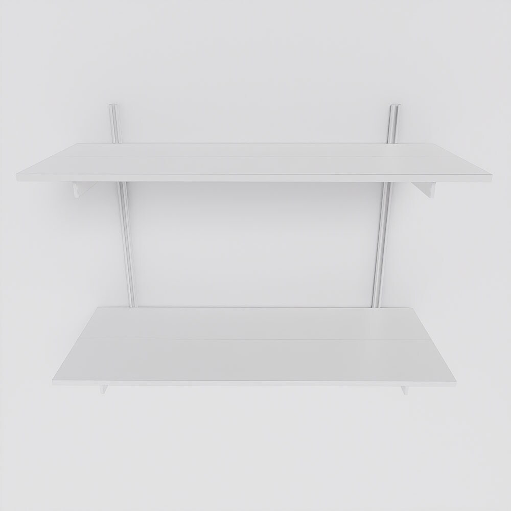 Modern Shelving ALUMWAL-1231-WW Wall-Mounted-Shelving - View #4
