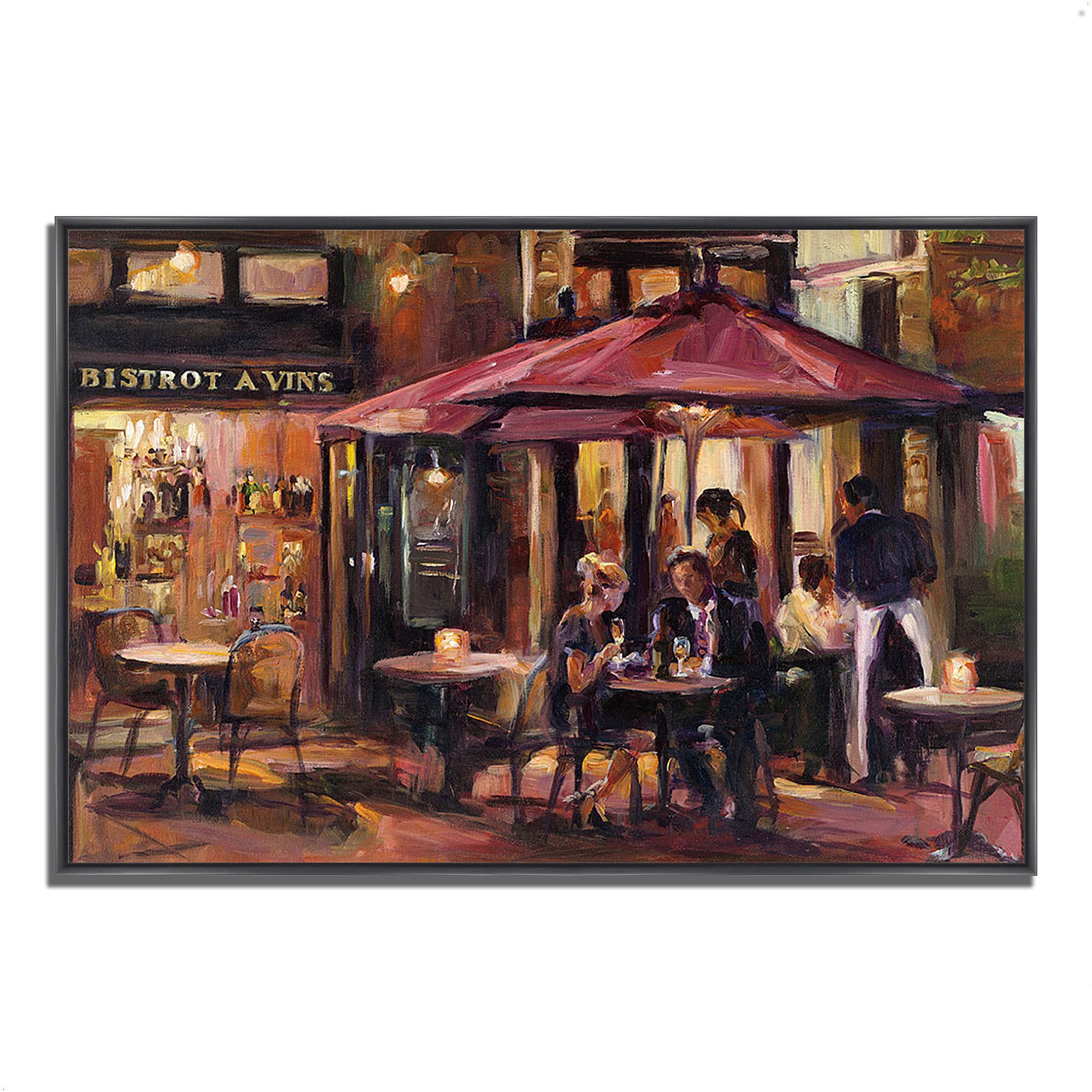 ArtWall Marilyn Hageman 'Evening in Paris' Floater-frame Canvas 14x18