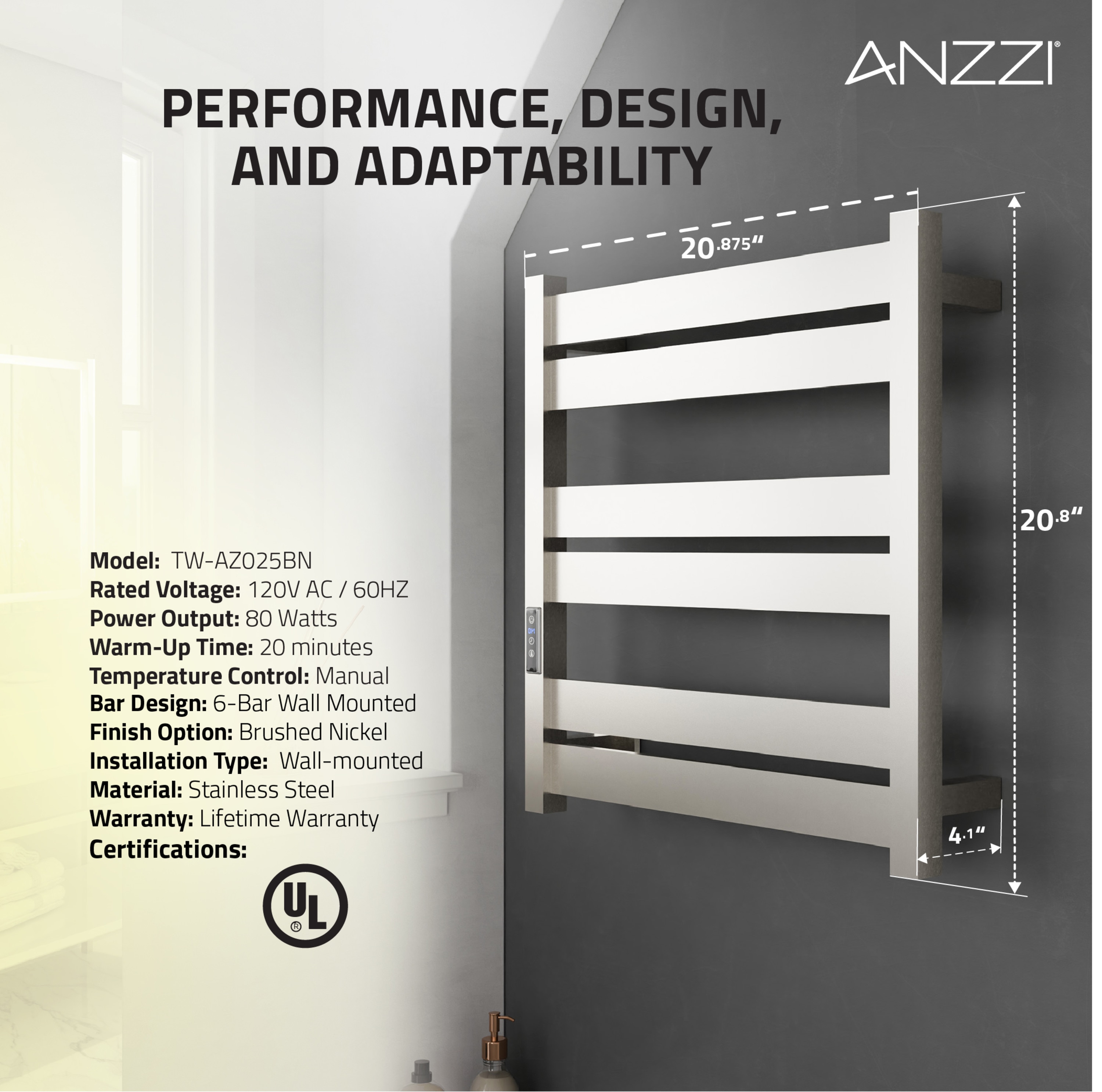 ANZZI TW-AZ025BN Towel-Warmers - View #13