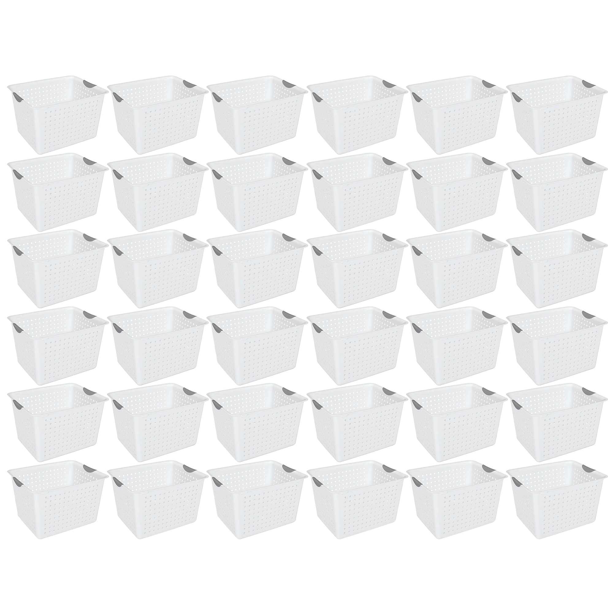 Sterilite Corporation 24-Pack 16-in W x 22-in H x 12-in D White Plastic  Stackable Tub in the Storage Bins & Baskets department at