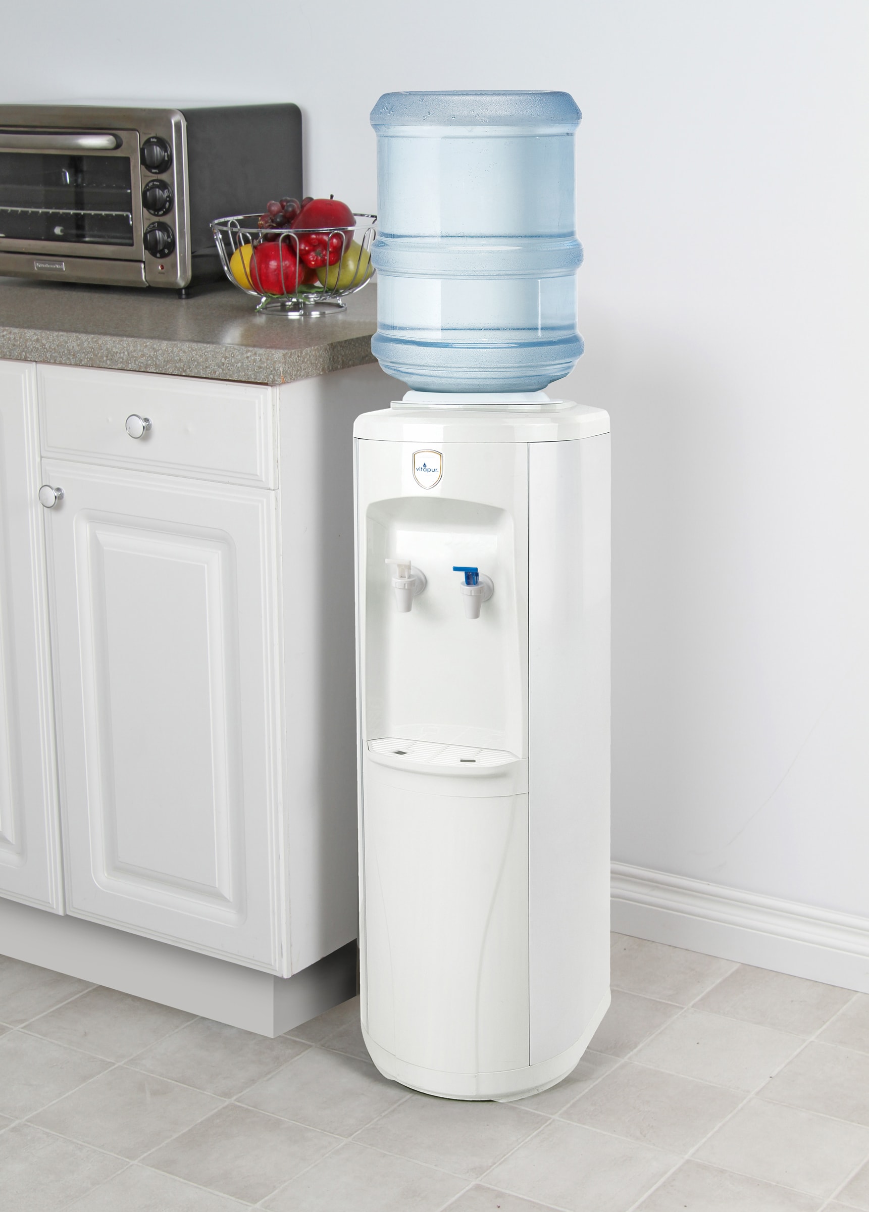 Ambient & Cold No Spill Water Dispenser, White