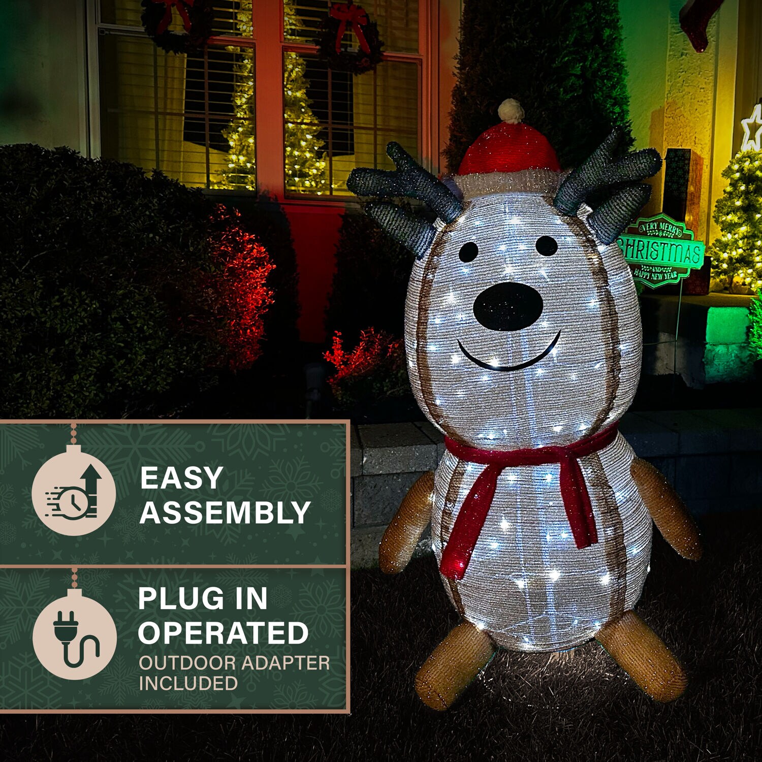 Fraser Hill Farm FFCH048-RD1-RED Outdoor-Christmas-Decor - View #6