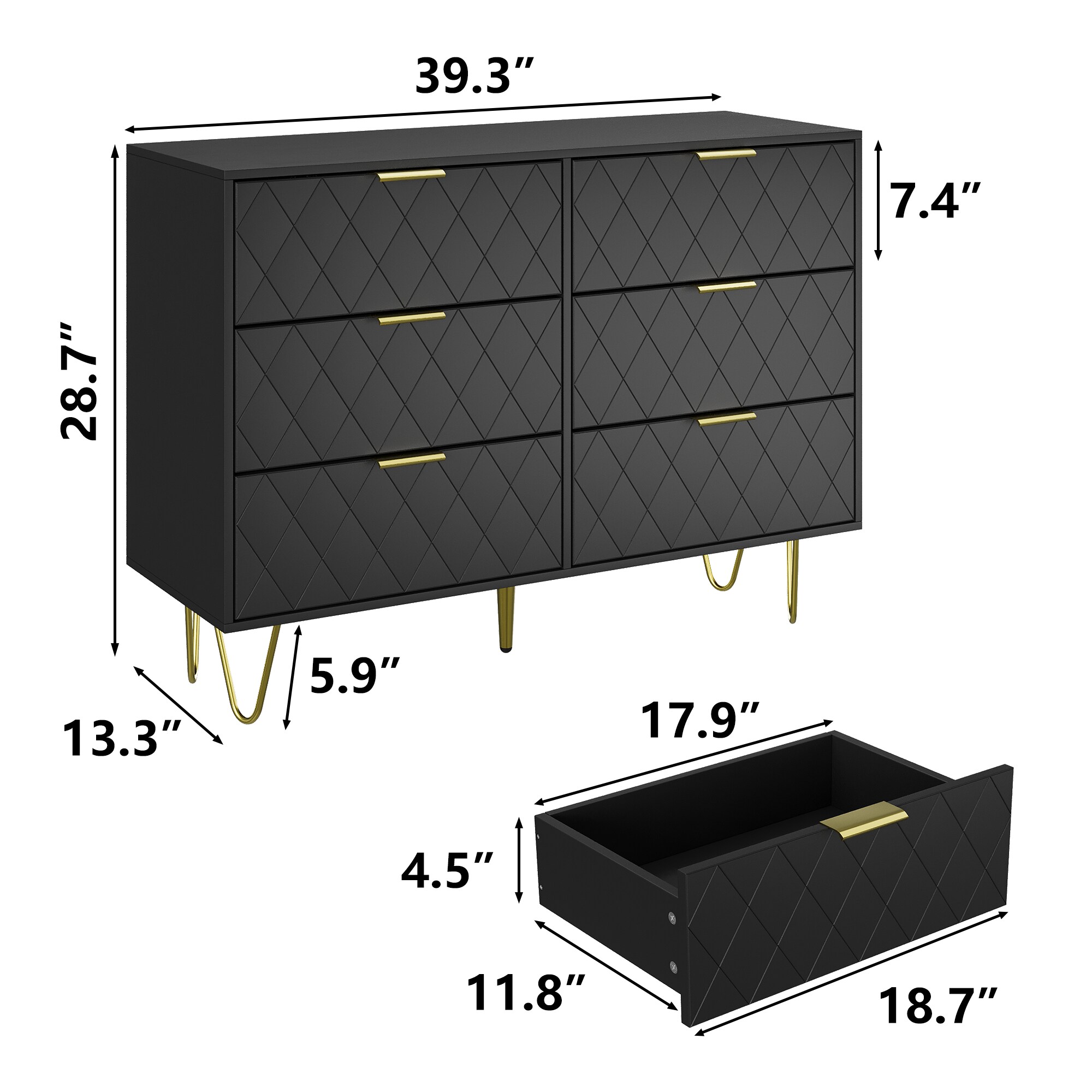 DELUXE LIVING DLP189830 dressers - View #6
