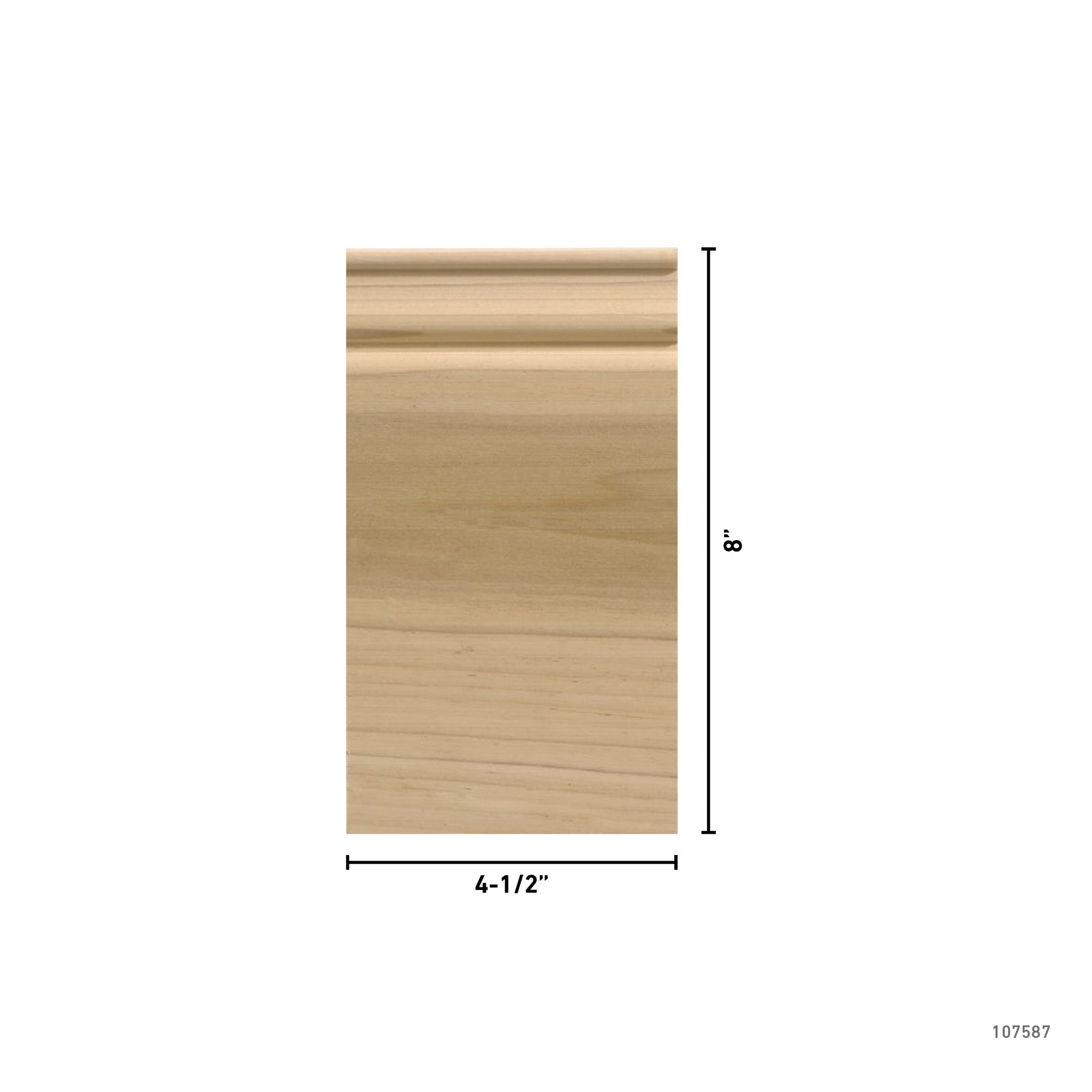 Ornamental Mouldings EV743PBWHW plinths - View #3