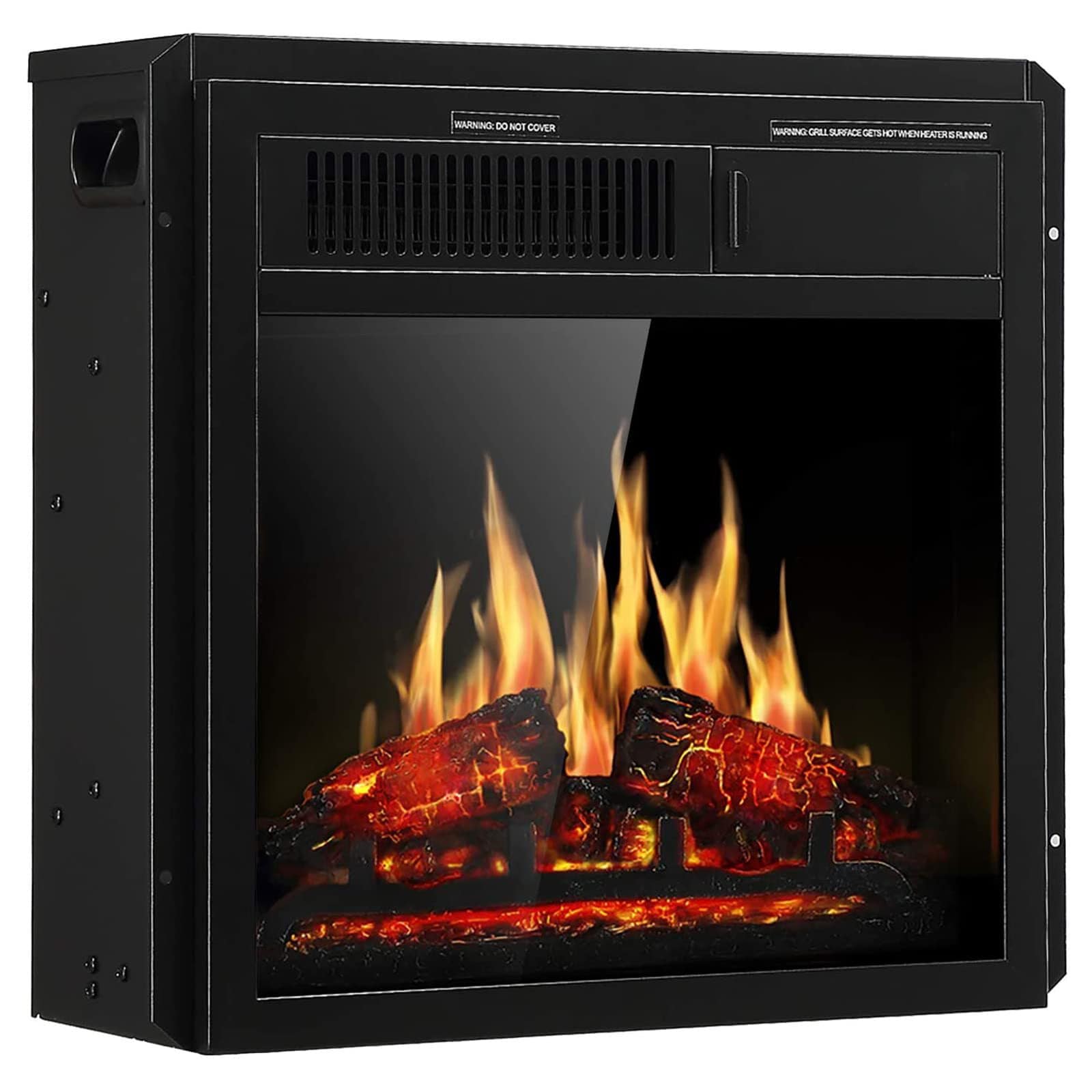EdenDirect 19.69-in Black Electric Fireplace Insert #NLCD041905
