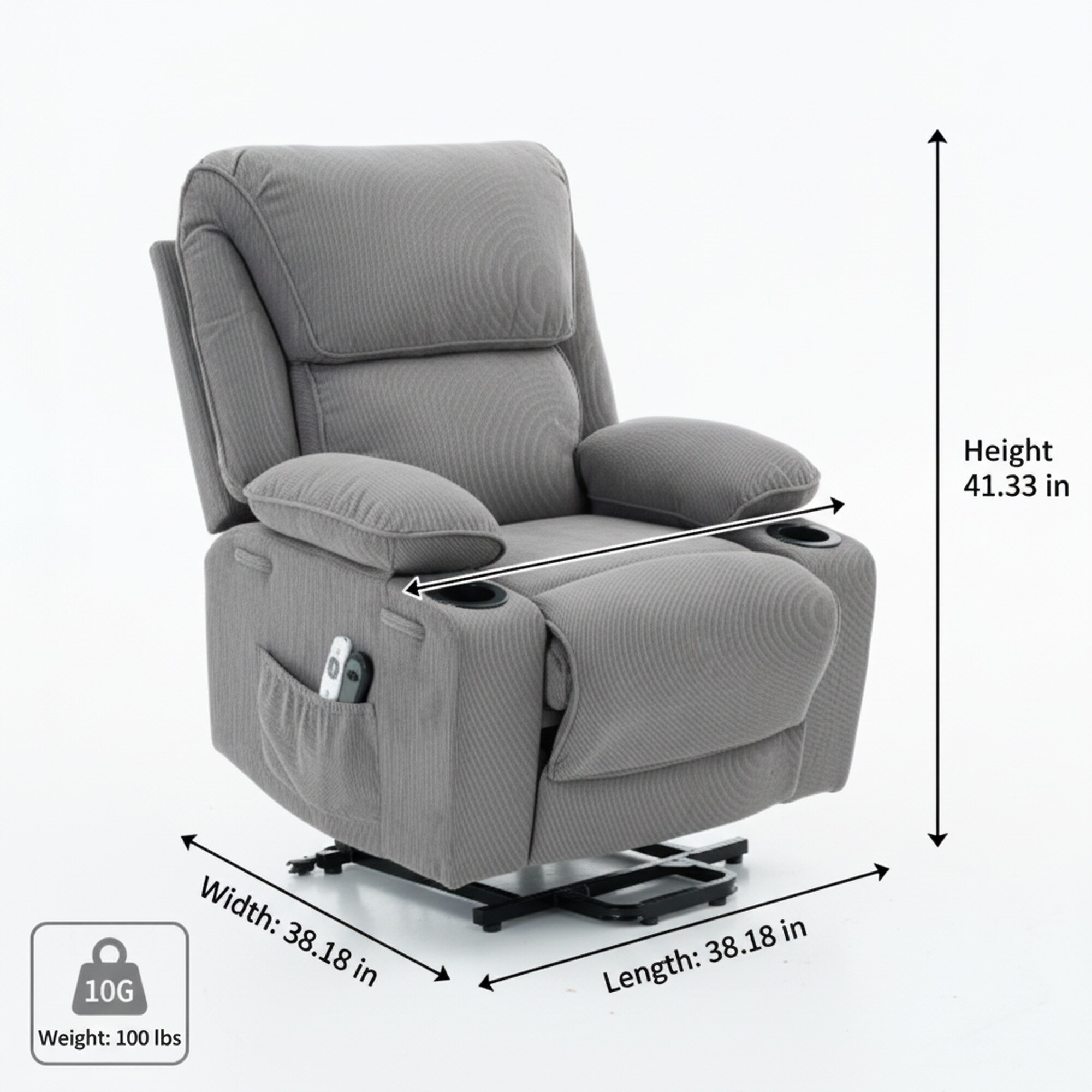 GZMR GZ-8113-GR recliners - View #7