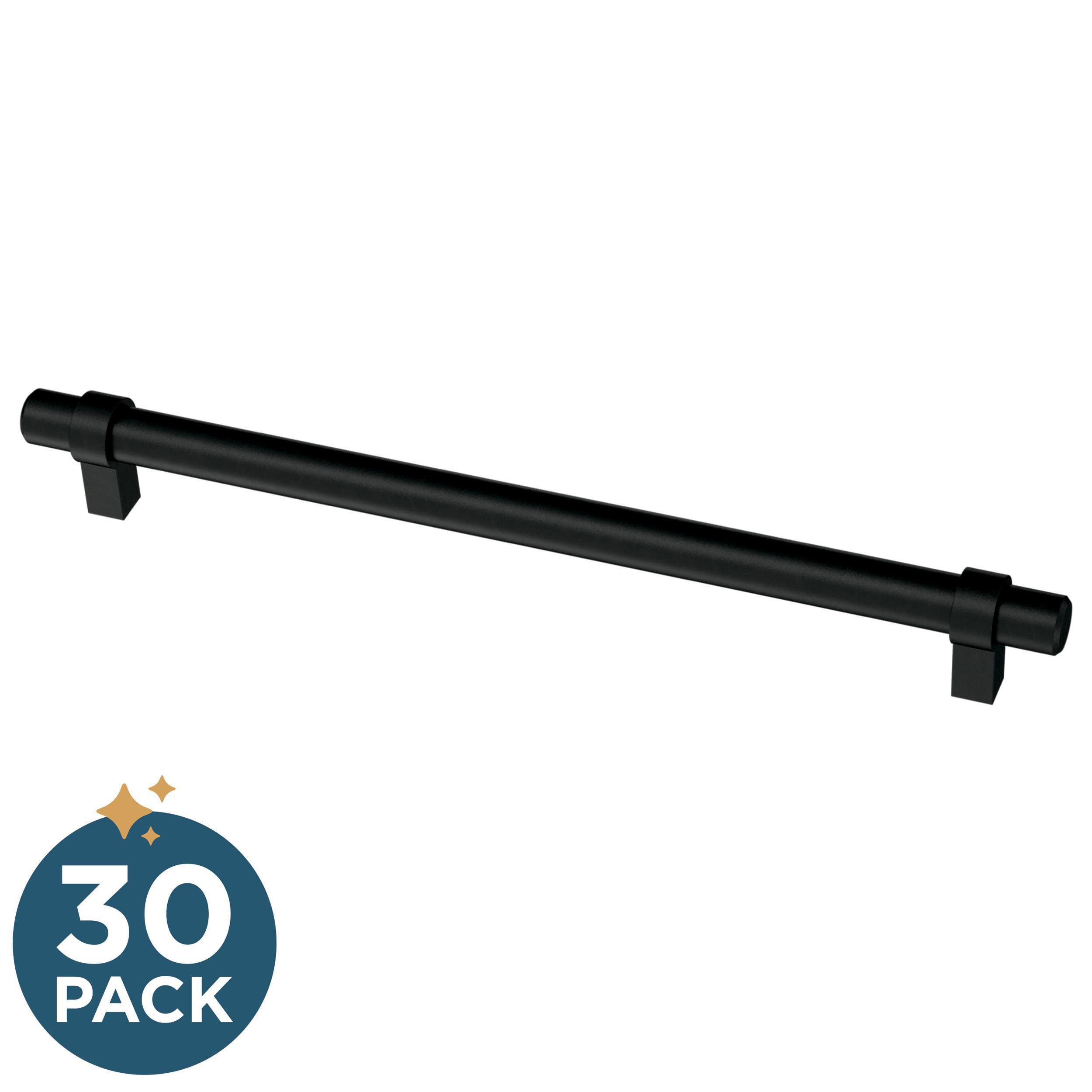 Franklin Brass P46653K-FB-B2 Simple Wrapped Bar 8-13/16-in , 224mm Center to Center Matte Black Rectangular Bar 30 -Pack