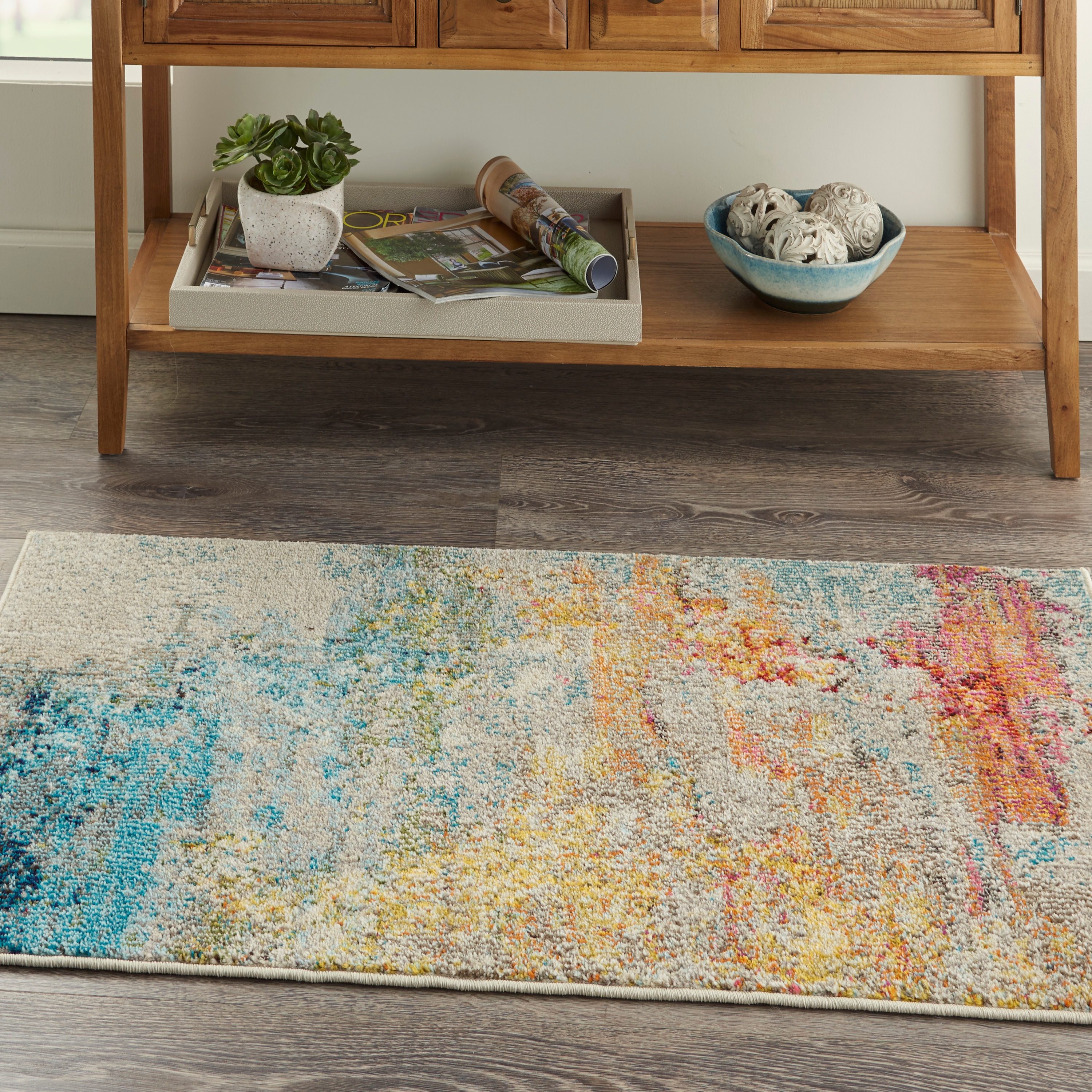 Nourison Basic Rug-Loc 3 X 5 (ft) Rectangular Recycled Synthetic