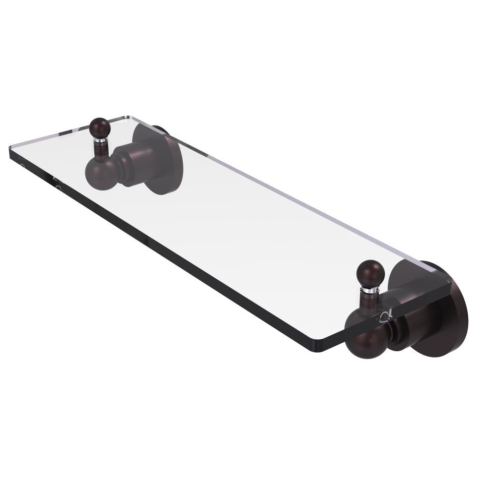 Allied Brass AP-1/16-ABZ Astor Place Antique Bronze 1-Tier Wall Mount Bathroom Shelf (16-in X 3-in X 5-in)