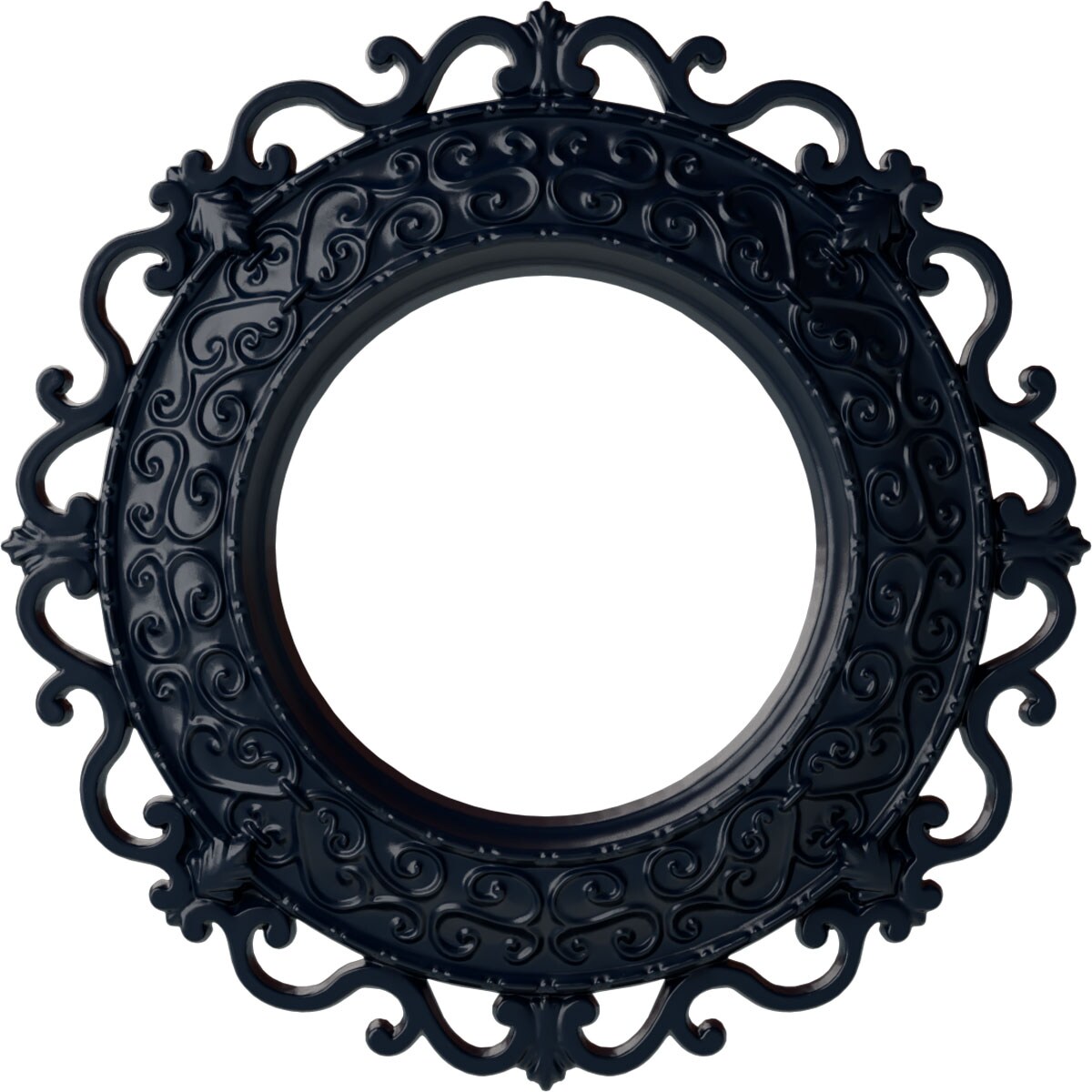 Ekena Millwork CM13ORMDF Orrington 13.25-in W x 13.25-in L Painted Midnight Dream Polyurethane Whole Ceiling Medallion