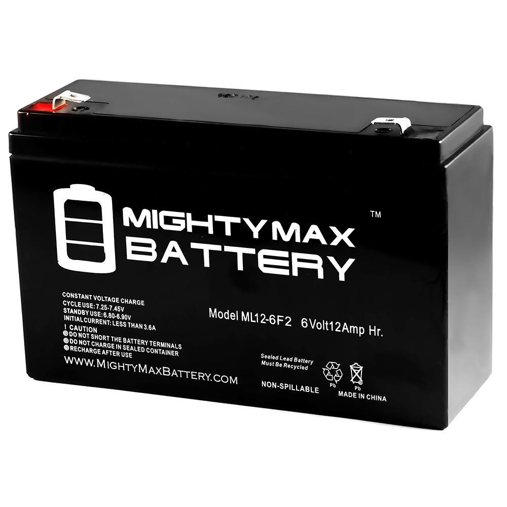 Mighty Max Battery 6V 12AH F2 SLA Replacement Battery for BB BP12-6  Rechargeable Sealed Lead Acid 6120 Backup Power Batteries in the Device  Replacement Batteries department at