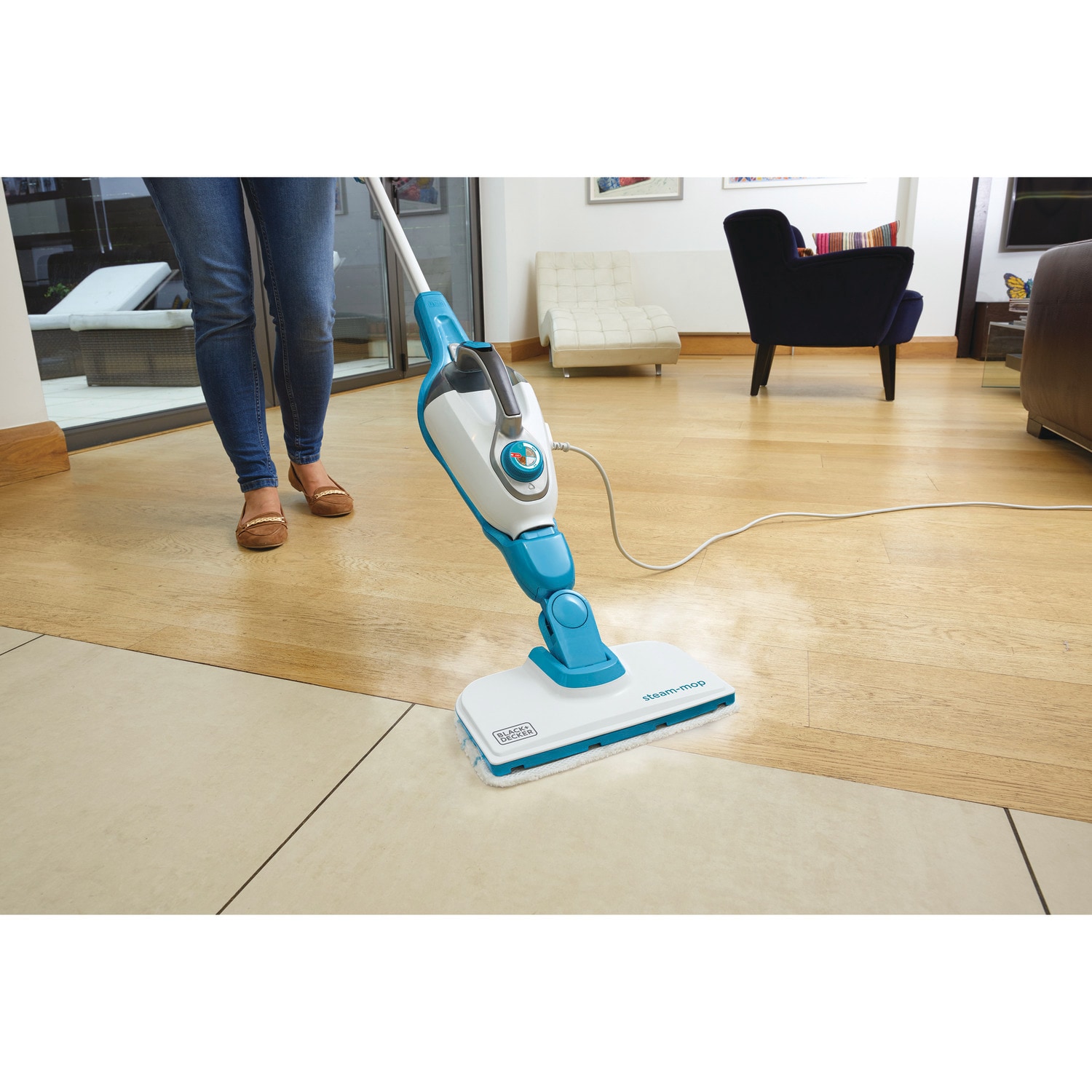 Steam Mop + Glove 7In1 Complete Steam Cleaning Solution