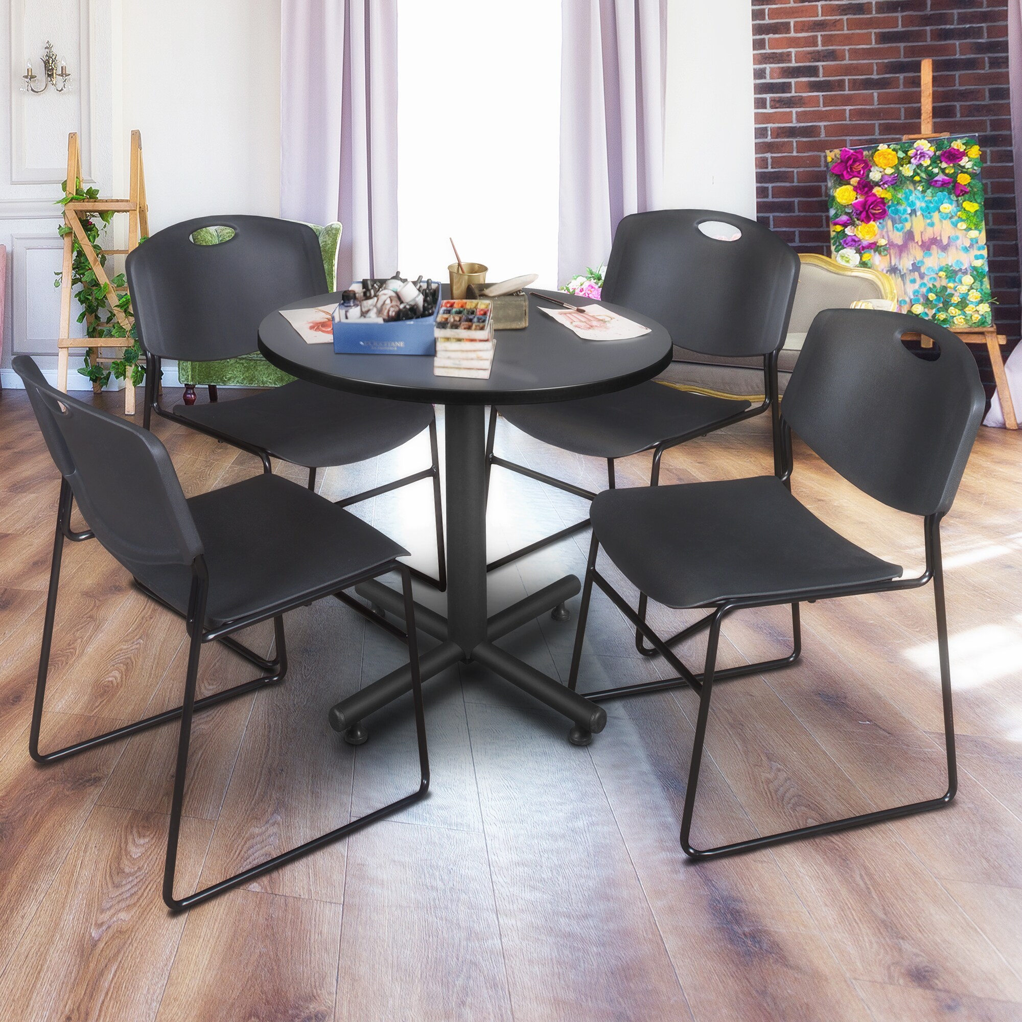 Regency TKB30RNDGY44BK Office-Tables - View #9