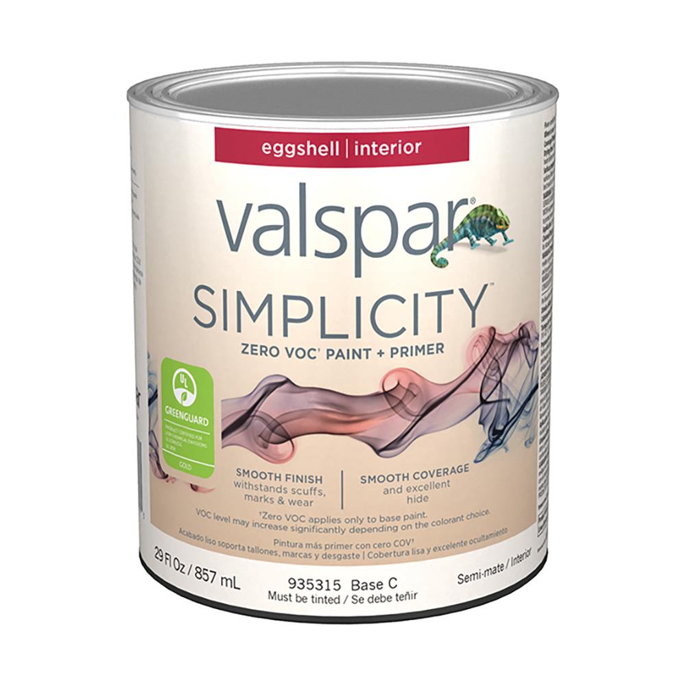 Valspar Simplicity Eggshell Base C Tintable Latex Interior Paint ...