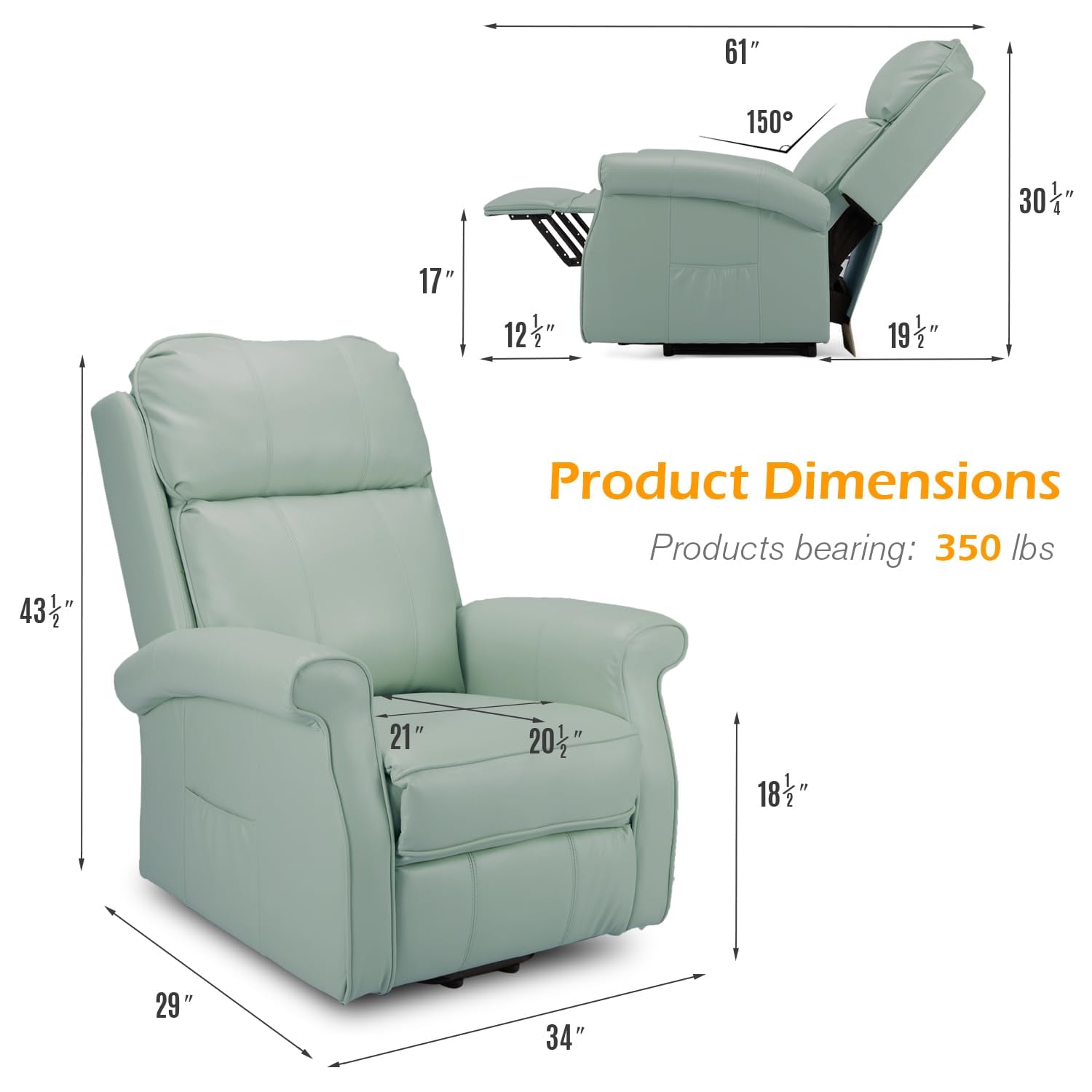 AECOJOY 13079UGN-LS01 recliners - View #2