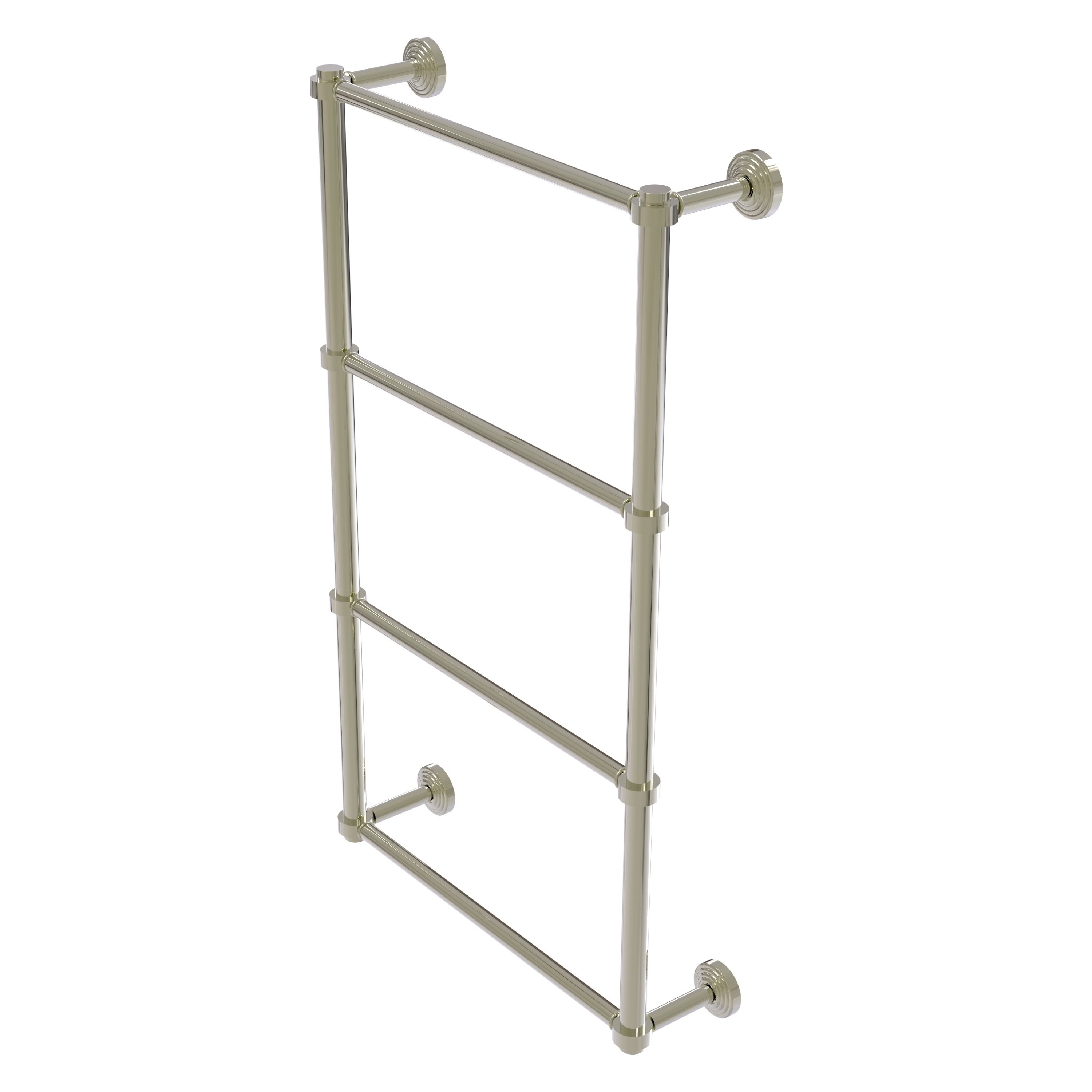 Allied Brass WP-28-36-PNI Waverly Place 36-in double Polished Nickel Wall mount 4-tier Towel Bar