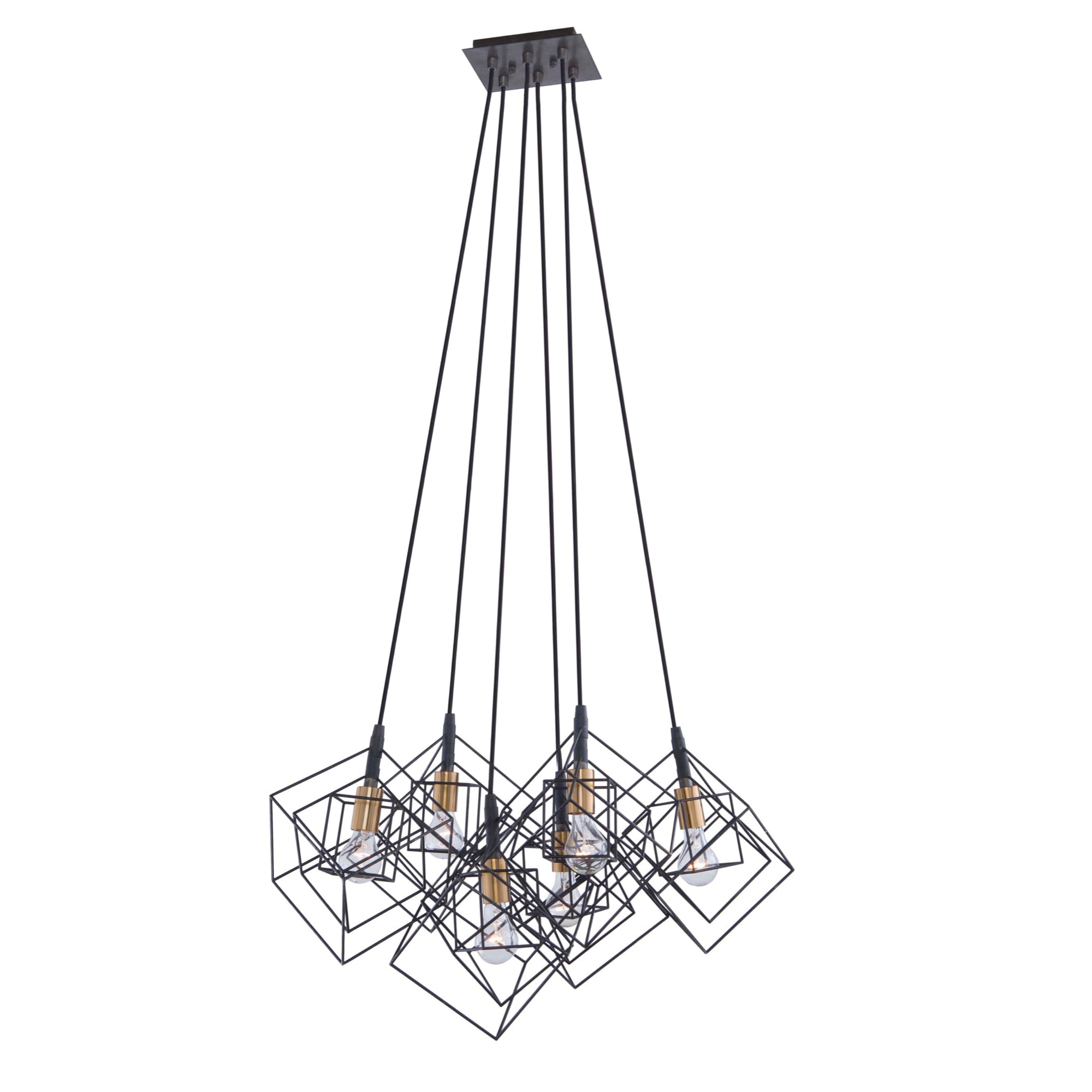 ARTCRAFT AC11119 Artistry 6 -Light Matte Multiple colors Transitional For Use in Bedrooms, Dining Rooms, Foyers, Kitchens, Living Rooms Chandelier