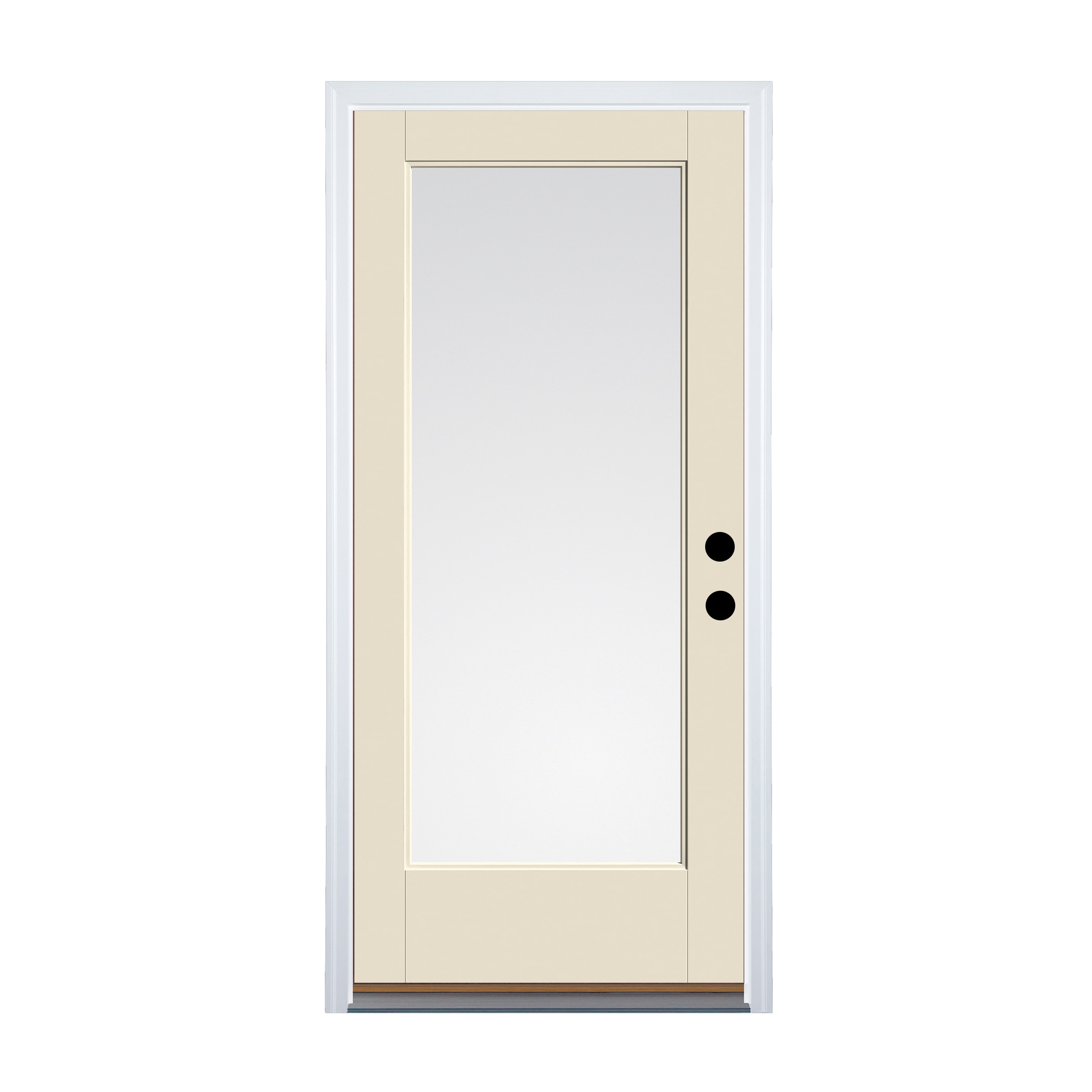 Therma-Tru TT648977 Entry Door 32-in x 80-in x 4-9/16-in Fiberglass Full lite Left-hand inswing Unfinished Prehung Front Door Insulating core