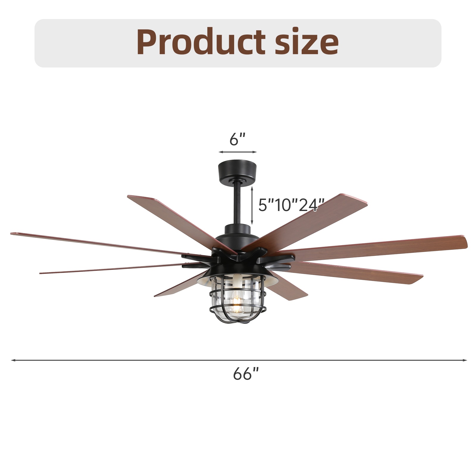 Flynama HEM-L-6050REMO/BL Ceiling-Fans - View #3