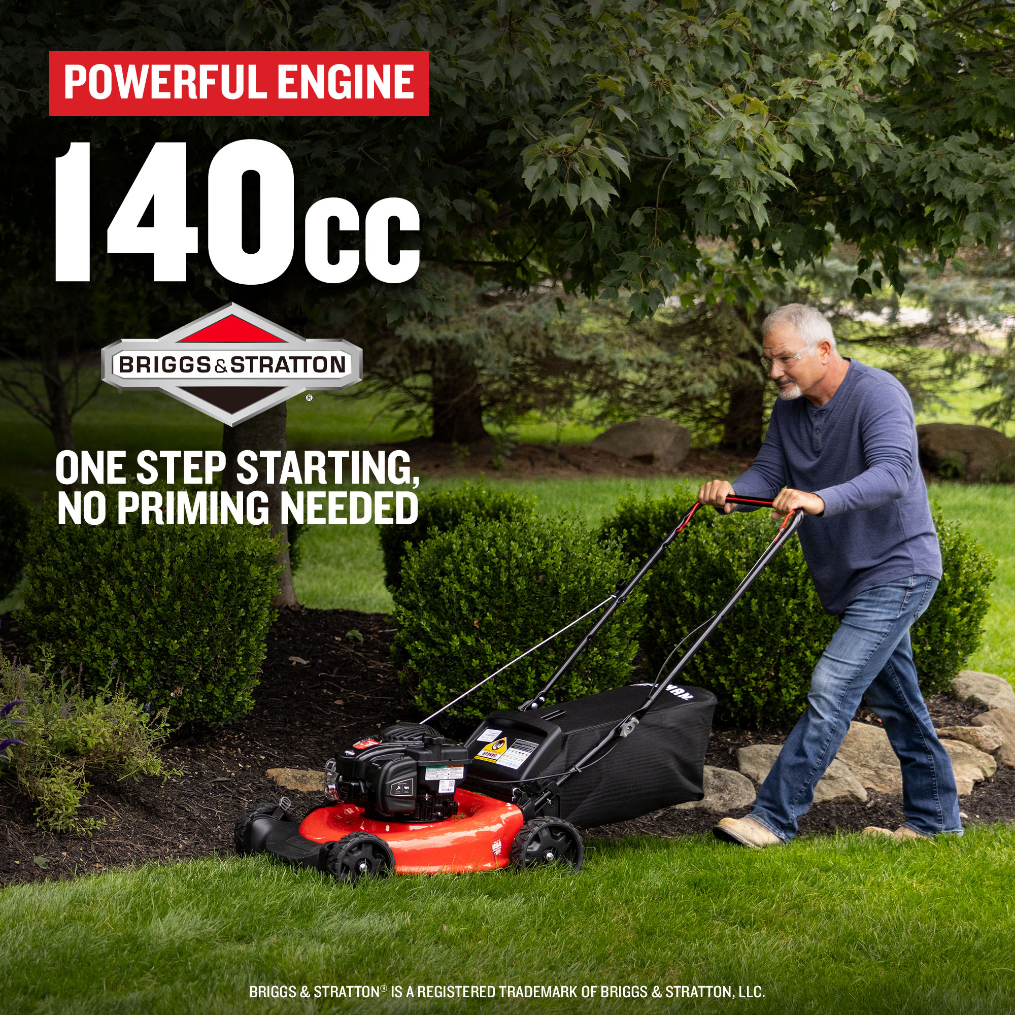 CRAFTSMAN M110 21-in Gas Push Lawn Mower with 140-cc Briggs and Stratton  Engine in the Gas Push Lawn Mowers department at