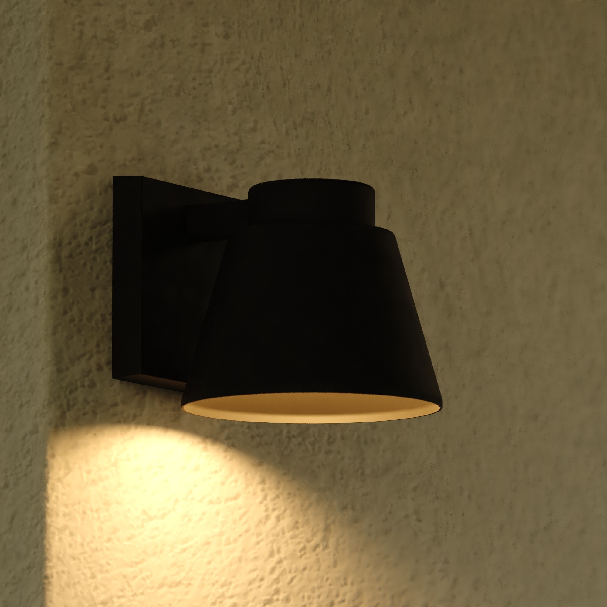 Cascadia T0769 Evans 5.5-in H Matte Black Hardwired Dark Sky Integrated LED Outdoor Wall Light