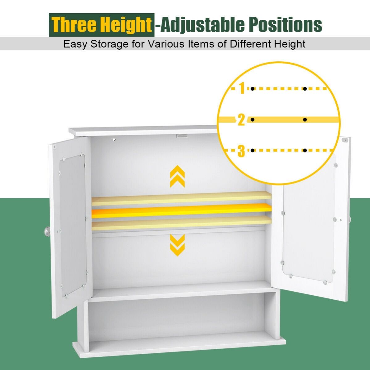 WELLFOR BTS-7396 Bathroom-Wall-Cabinets - View #6