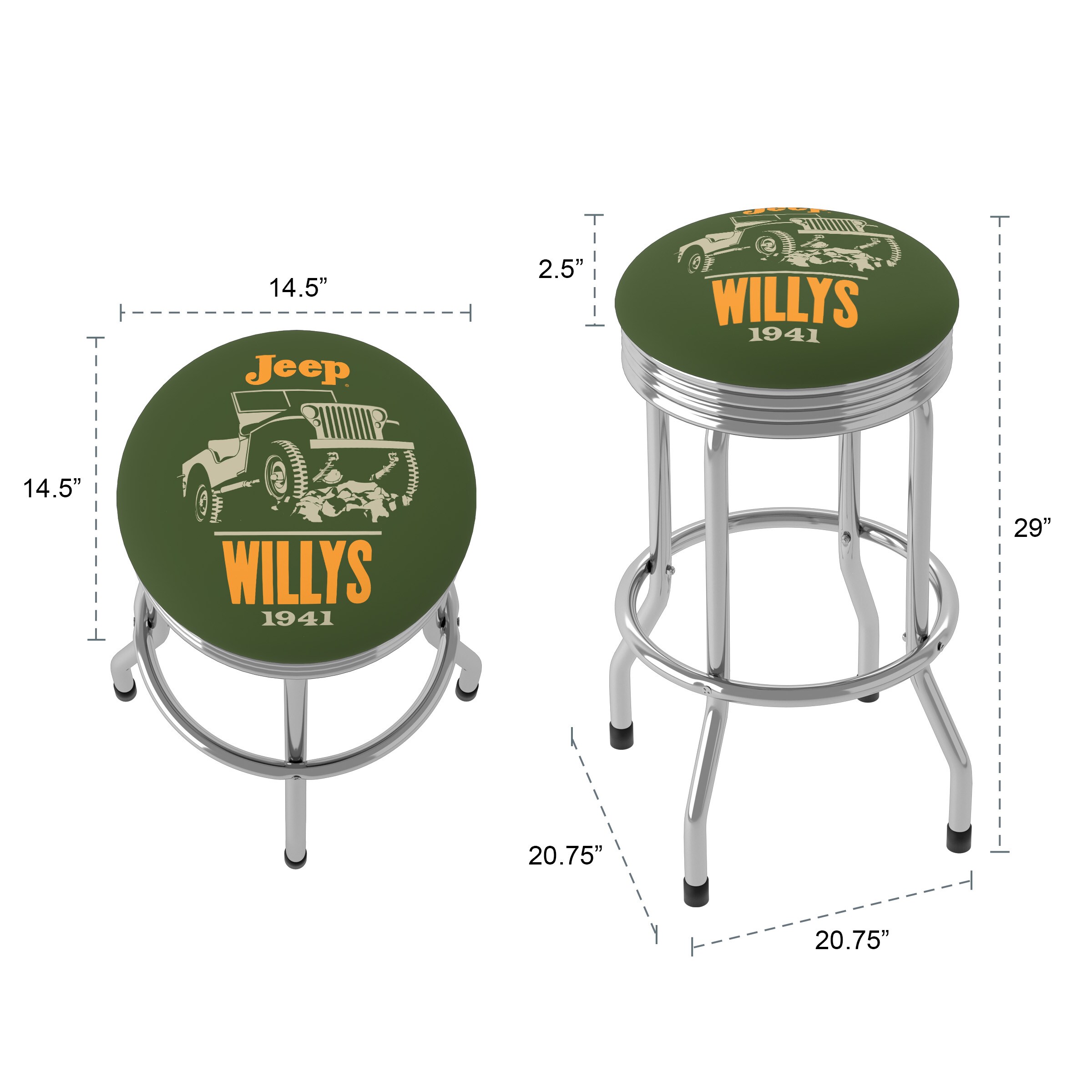 Trademark Gameroom JEEP1005-WIL06 stools - View #5