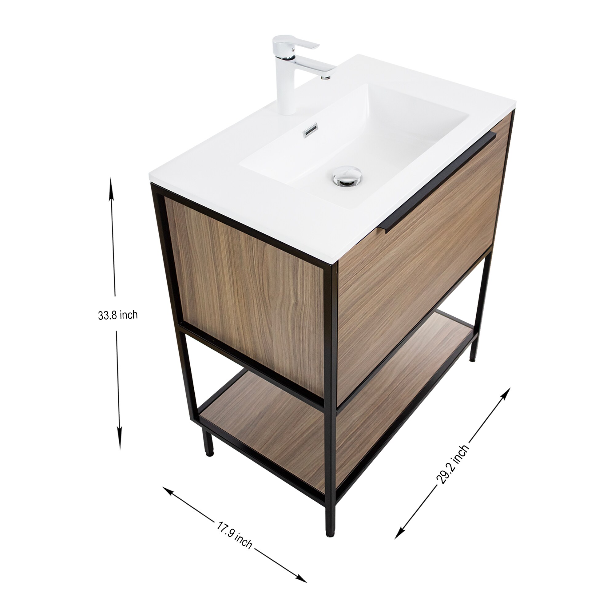 GRAVITA DESIGNS CA240410WAL Bath-Vanity-Combo - View #8
