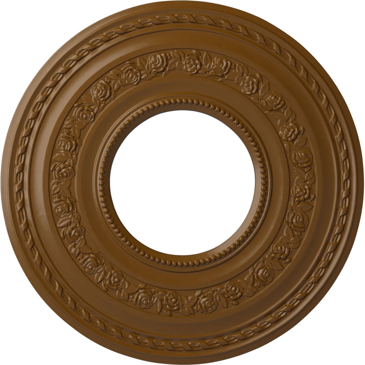 Ekena Millwork CM29ATSTF Anthony 29.375-in W x 29.375-in L Painted Smokey Topaz Polyurethane Whole Ceiling Medallion
