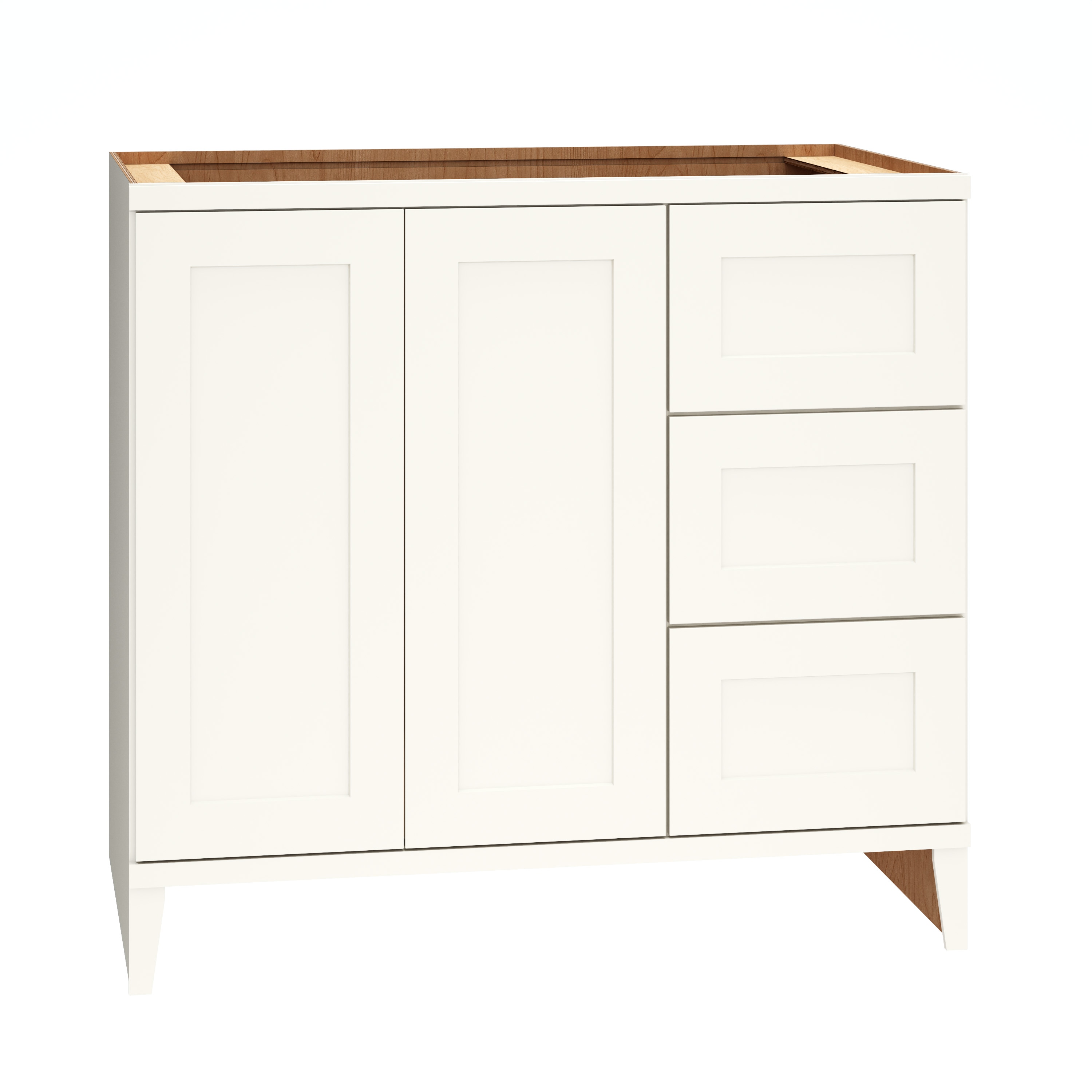 Diamond Express Jamestown 36-in White Bathroom Vanity Cabinet Bathroom ...