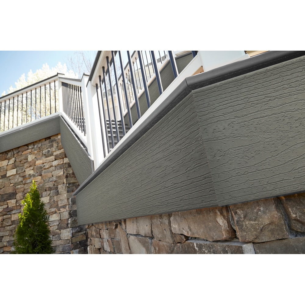 Trex Enhance 1-in X 12-in X 12-ft Composite Gray Fascia Deck Board ...