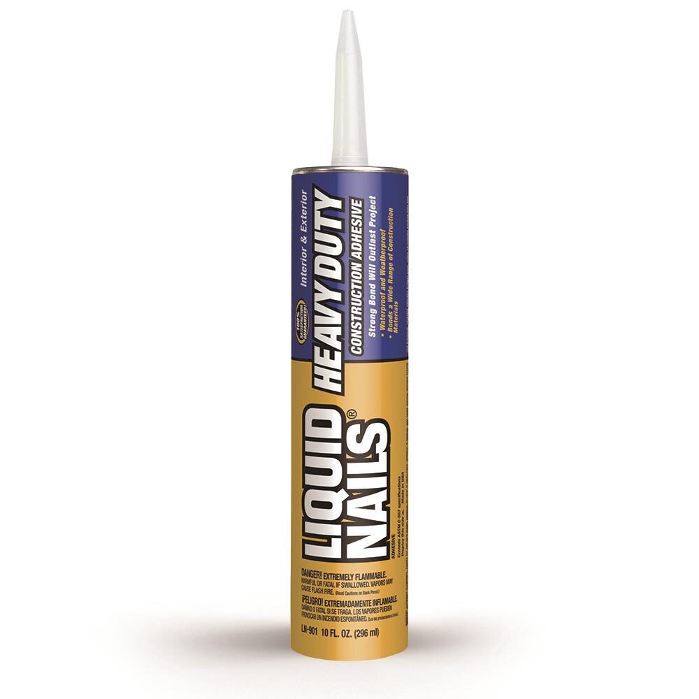LIQUID NAILS LN-901 Rubber Off-white Multi-use Interior/Exterior Construction Adhesive ( 10-fl oz ) 12 -Pack