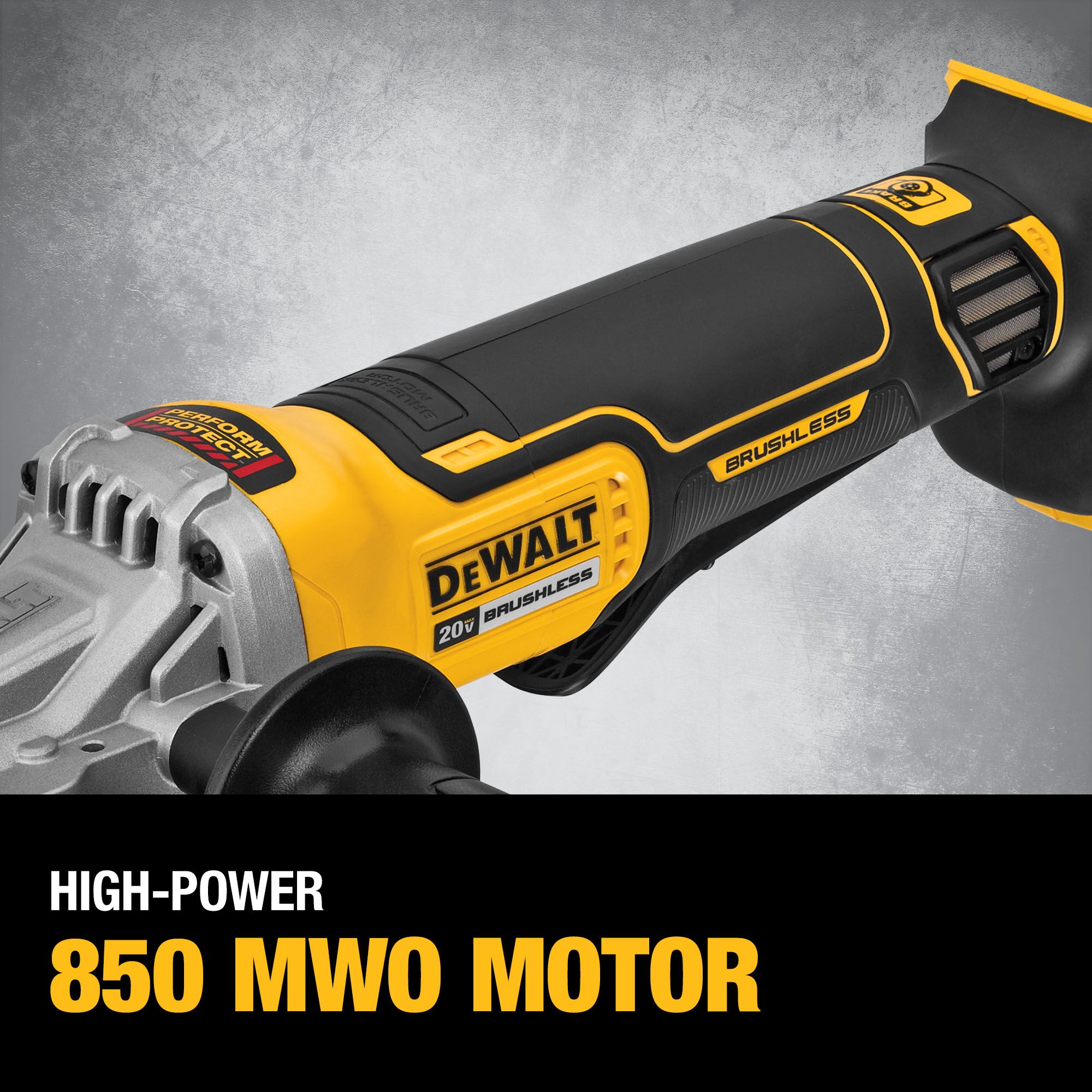 Tool Only DEWALT DCG413FB 20V Max XR 5 Flathead Paddle Switch Small Angle Grinder with Brake 