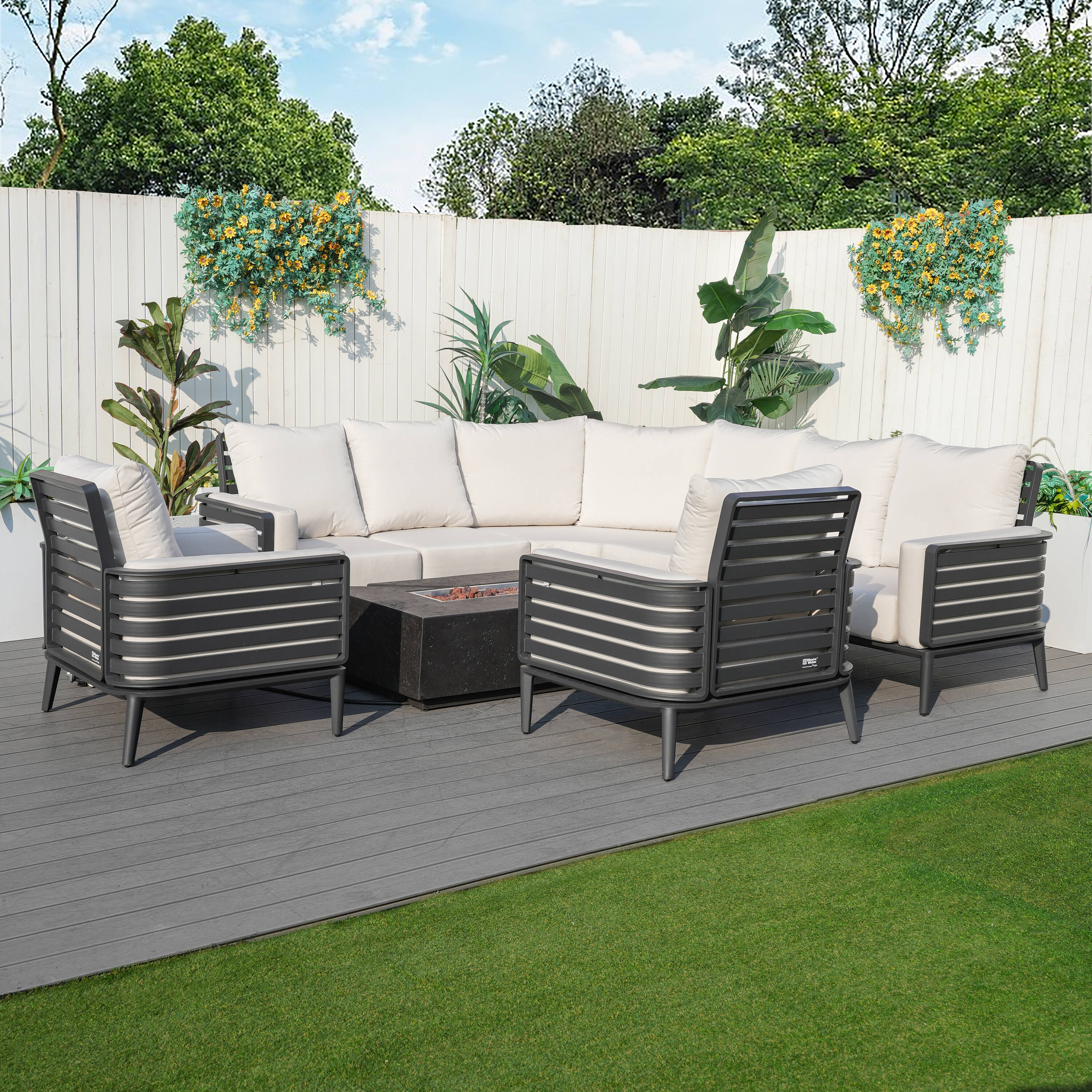 Direct Wicker DWG-2351&24913BK Patio-Conversation-Sets - View #2