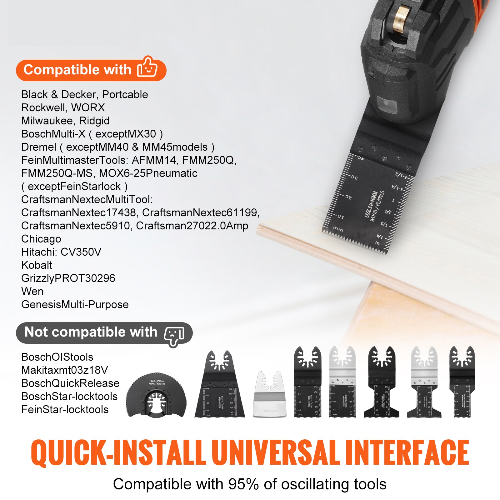 VEVOR SCBDGJDPTZ3302001V0 Oscillating-Tool-Accessories - View #2